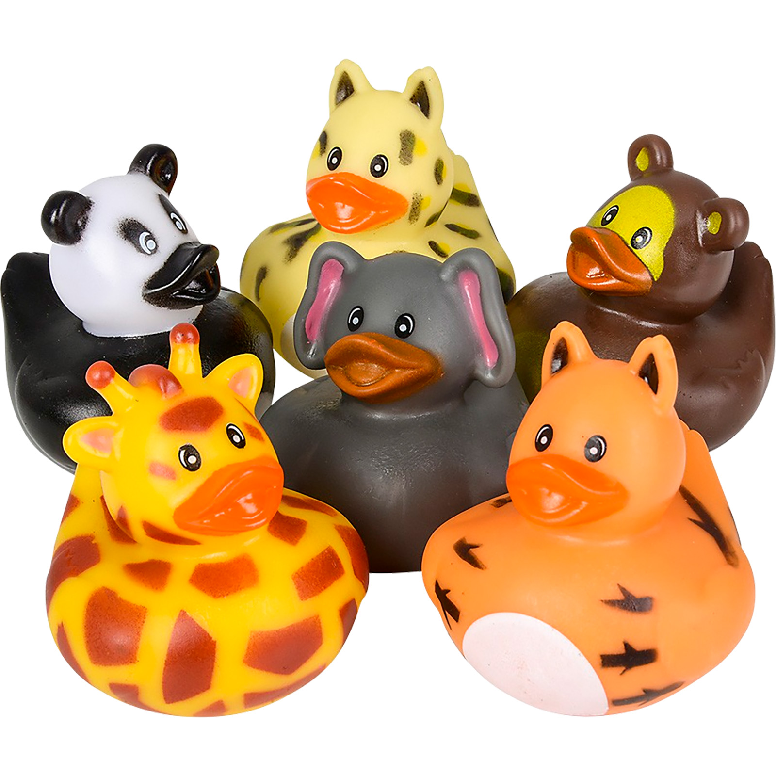 Zoo Animal Rubber Ducks (Pack of 12) 