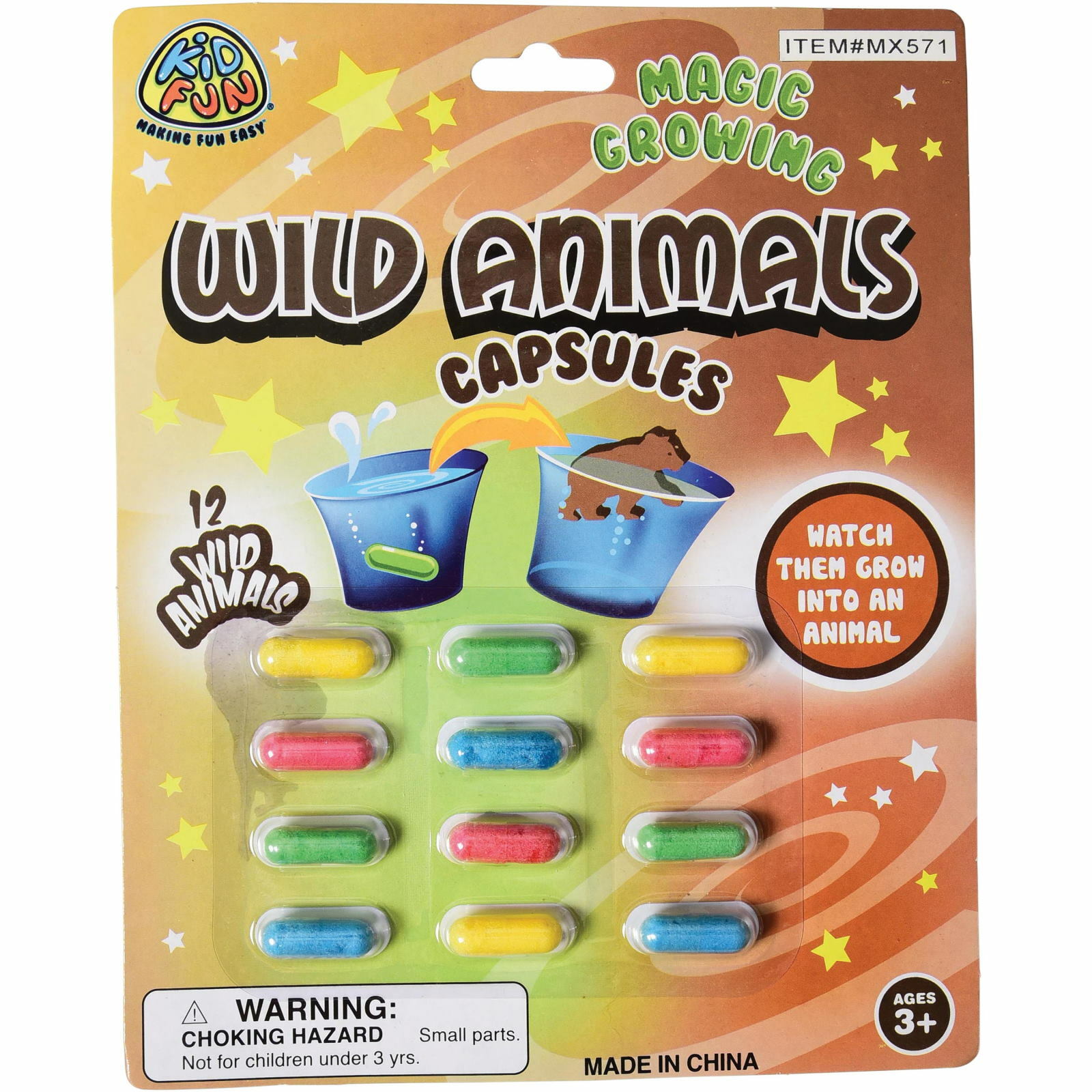 Magic Growing Wild Animal Capsules (Pack of 12)