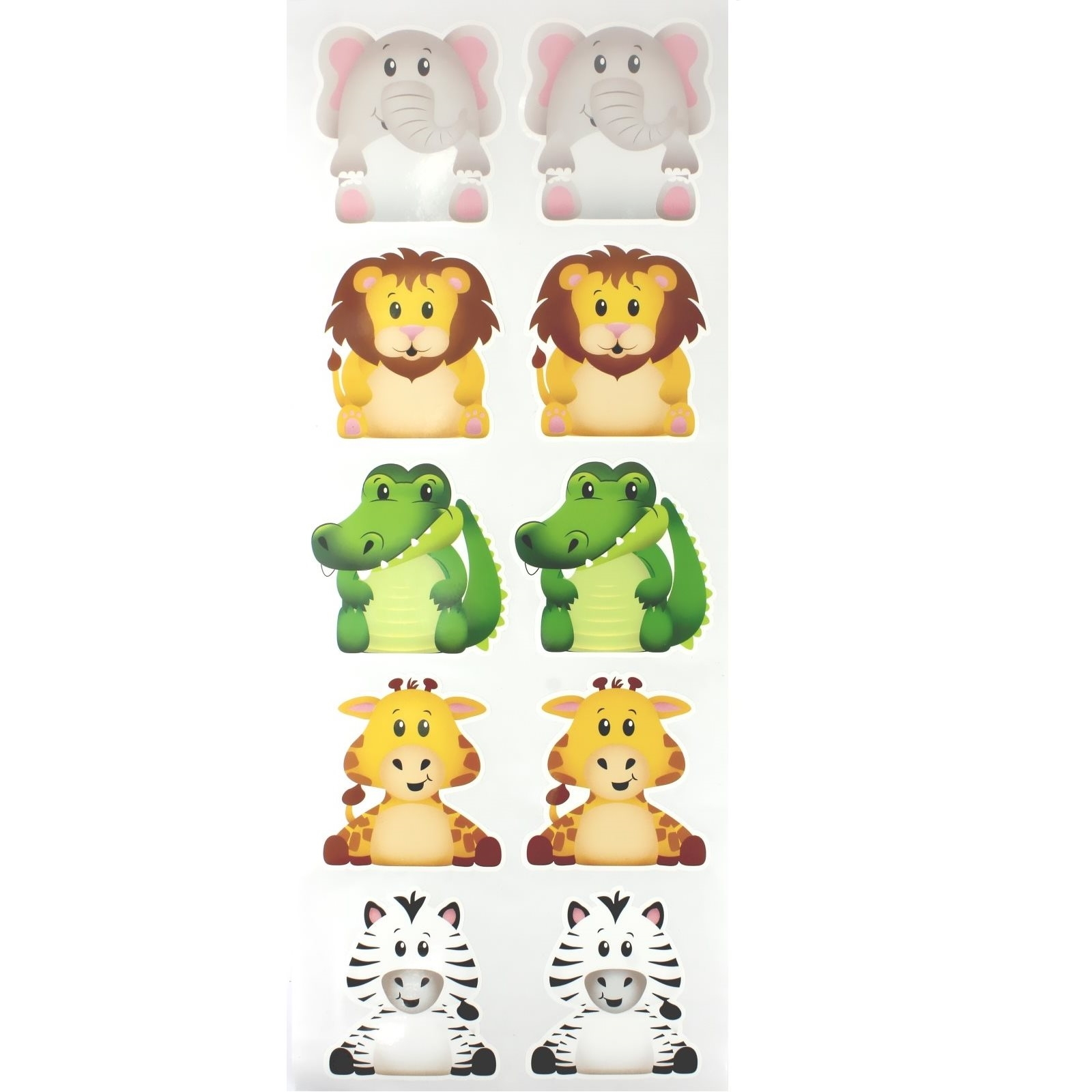 Jungle Animal Favour Labels (Pack of 100)