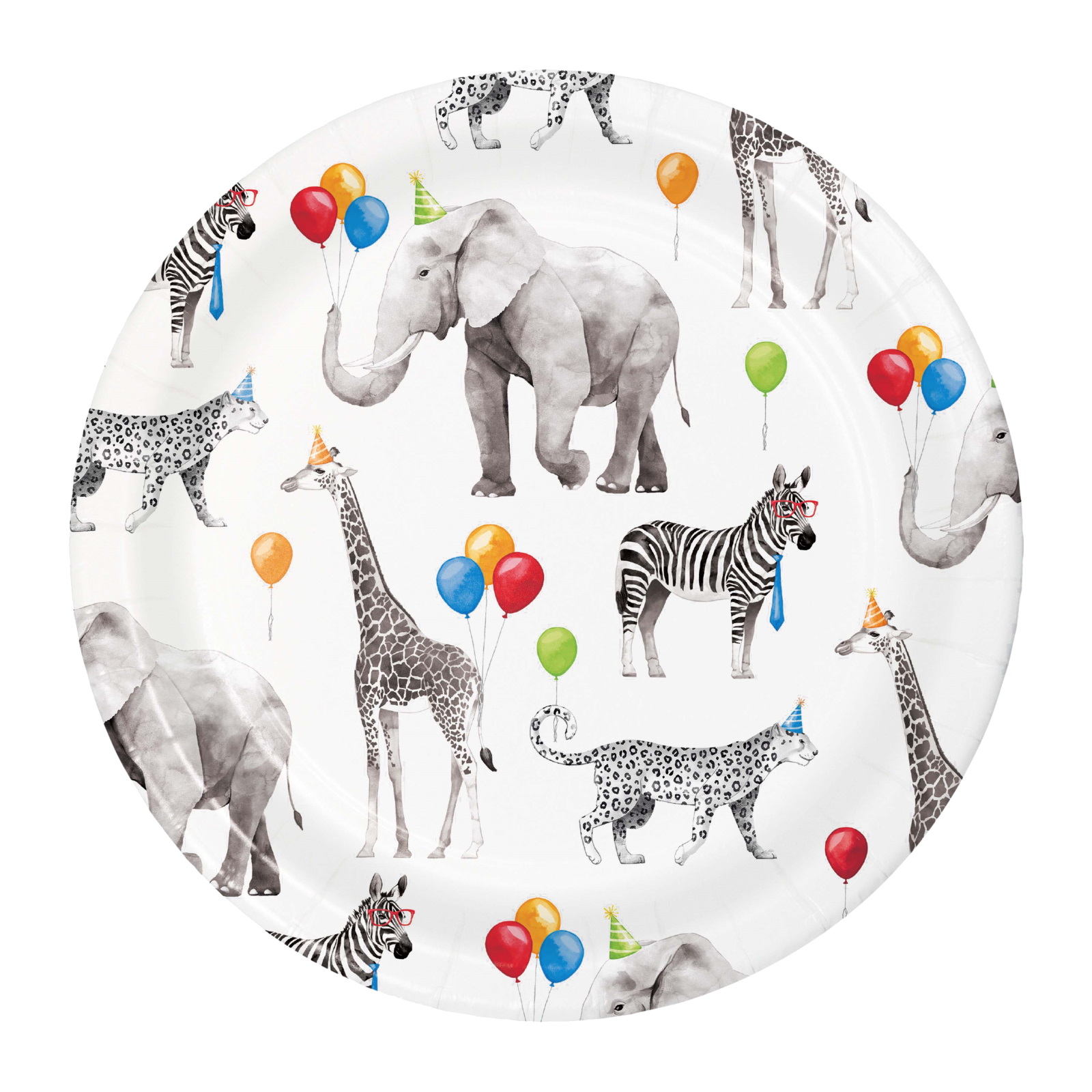 Party Animals Small Paper Plates (Pack of 8)
