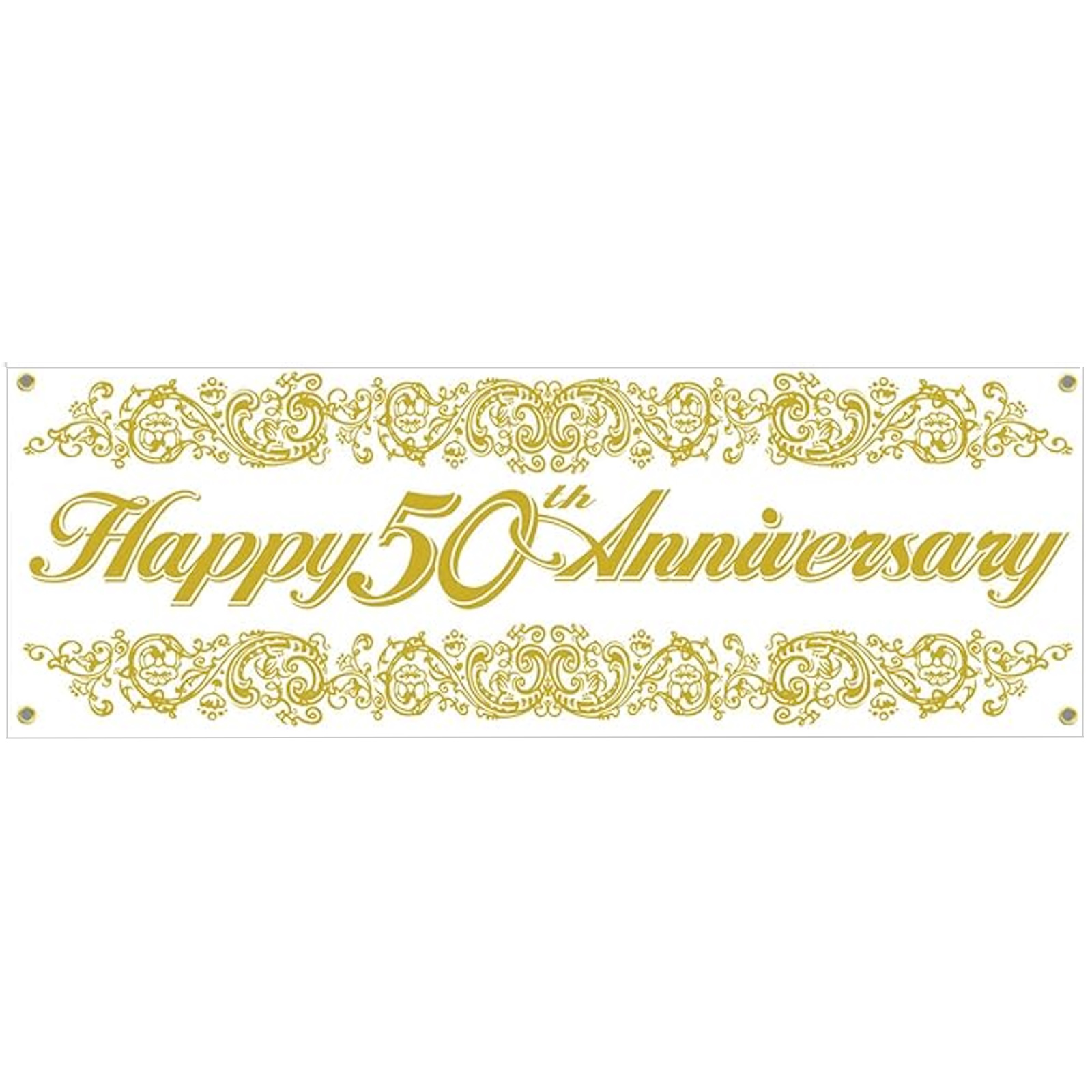 Happy 50th Anniversary Jumbo Sign Banner 