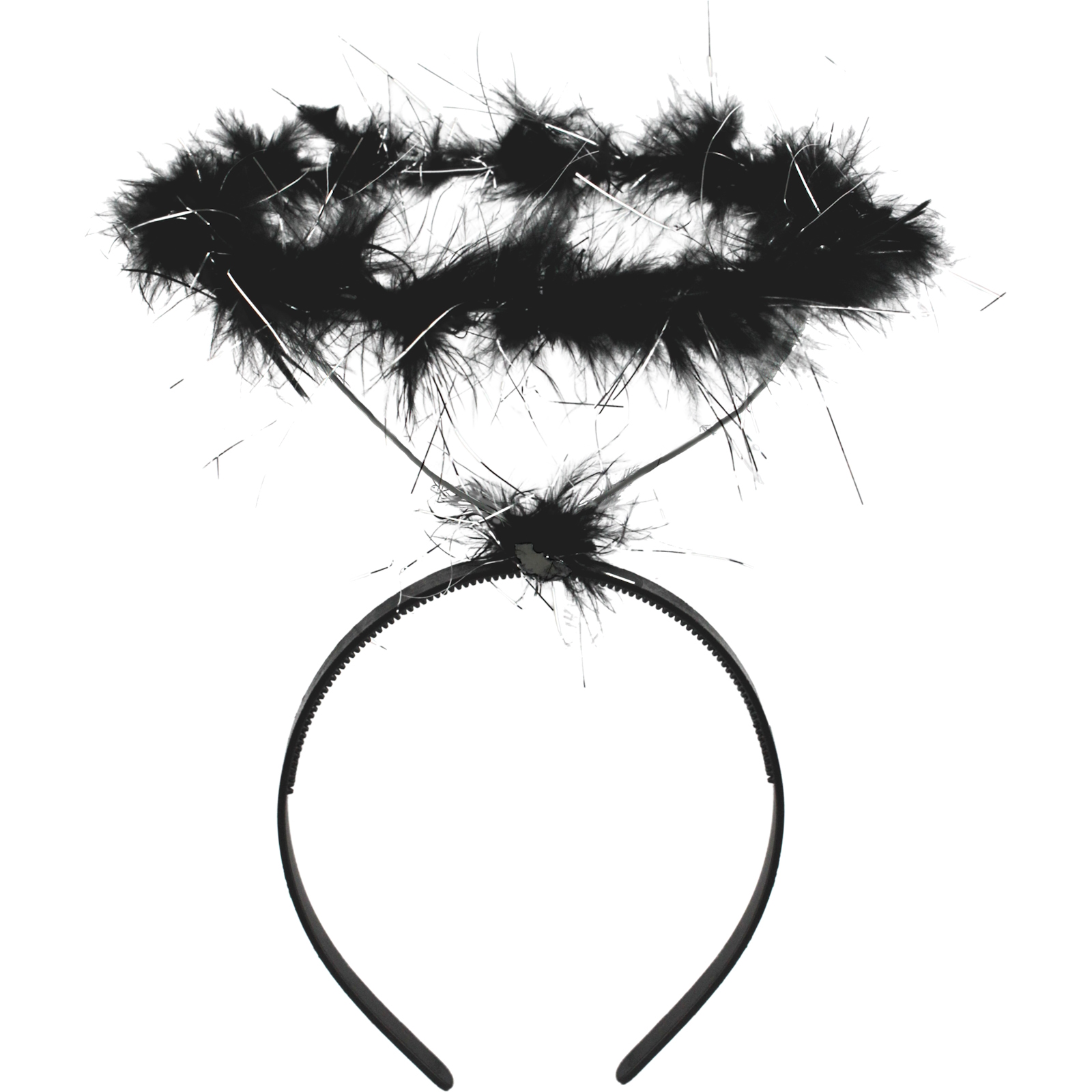 Black Feathered Angel Halo Headband