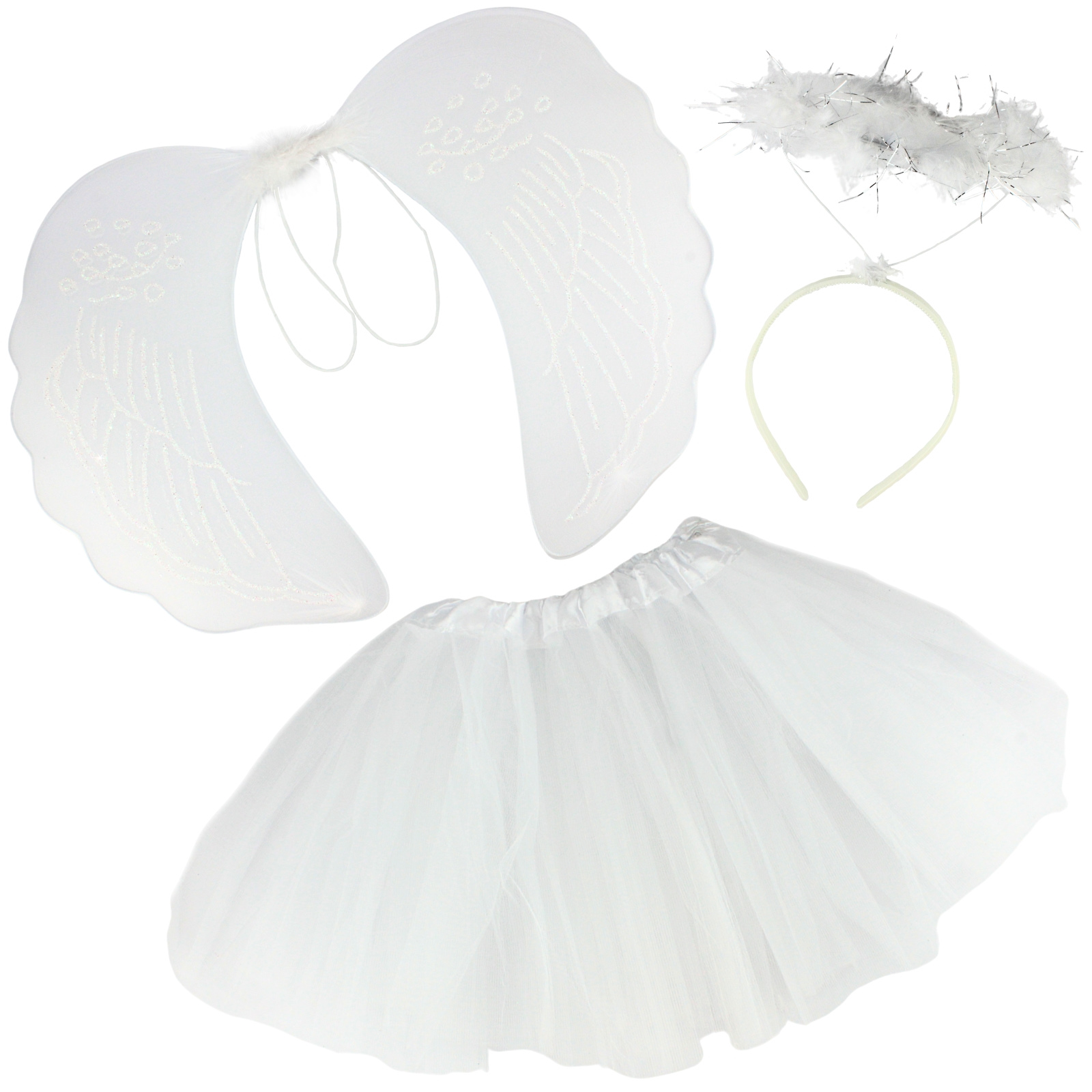 Angel Halo, Wings and Tutu Set