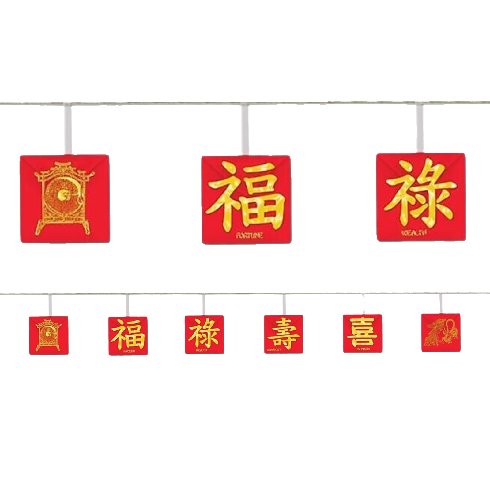 Asian Foil Garland Banner
