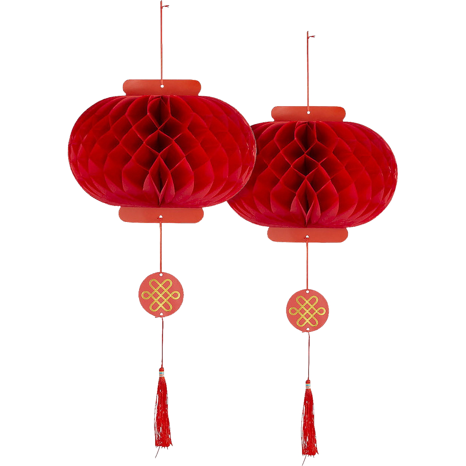 Chinese New Year Honeycomb Lanterns (Set of 2)