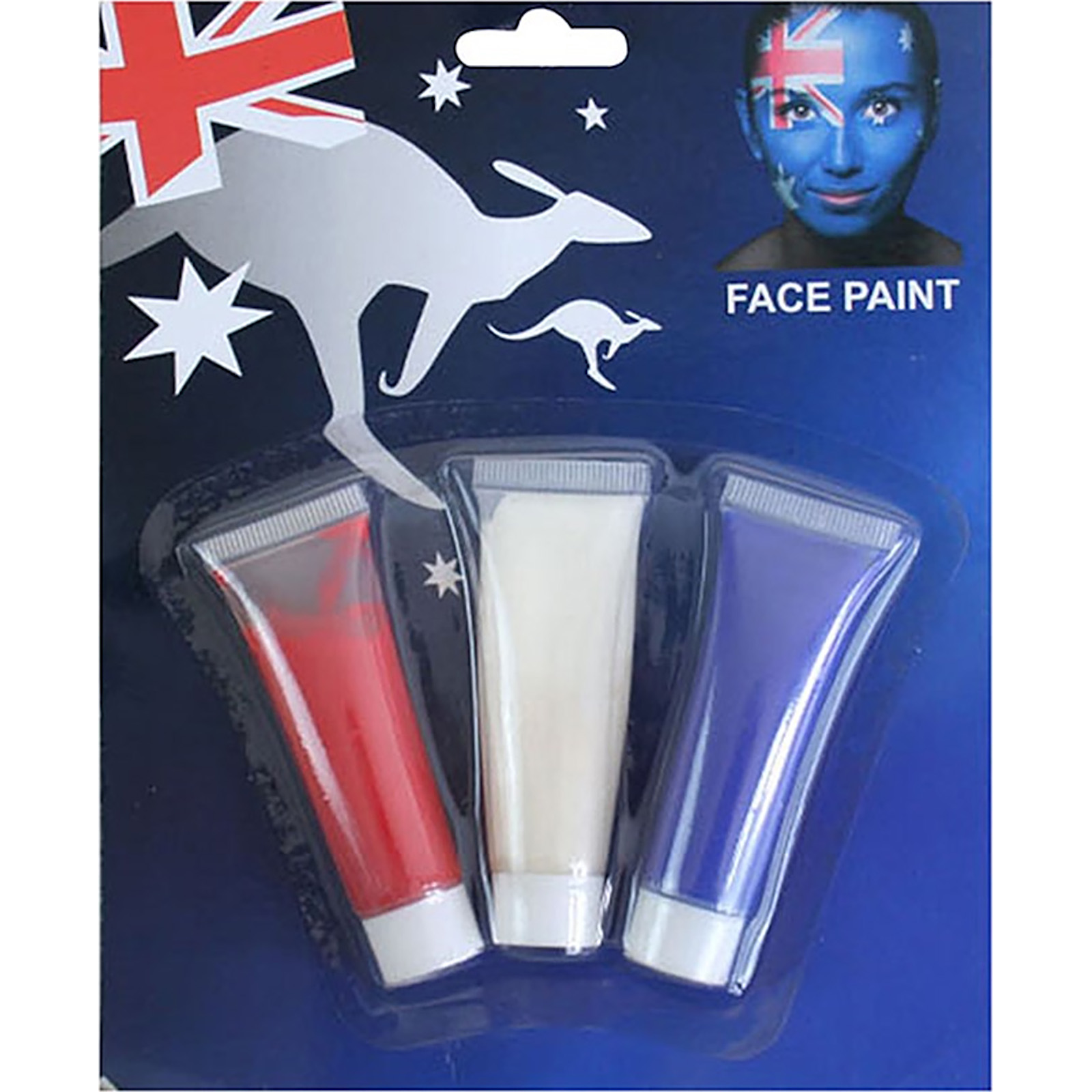Aussie Red White and Blue Face Paint Set