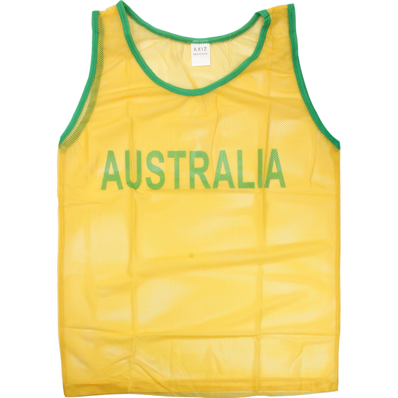 Green and Gold Aussie Mesh Vest Large 