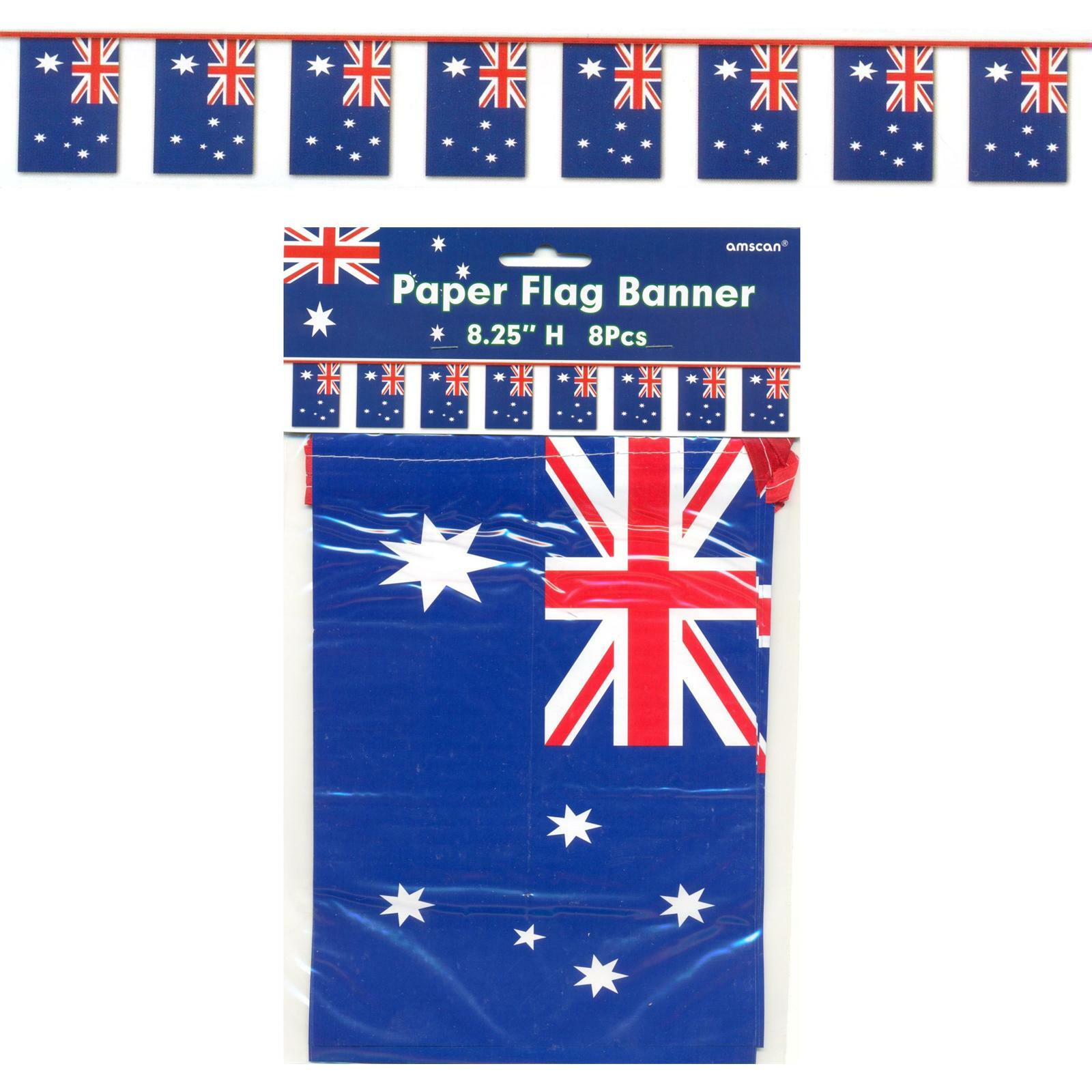 Australian Flag Paper Banner