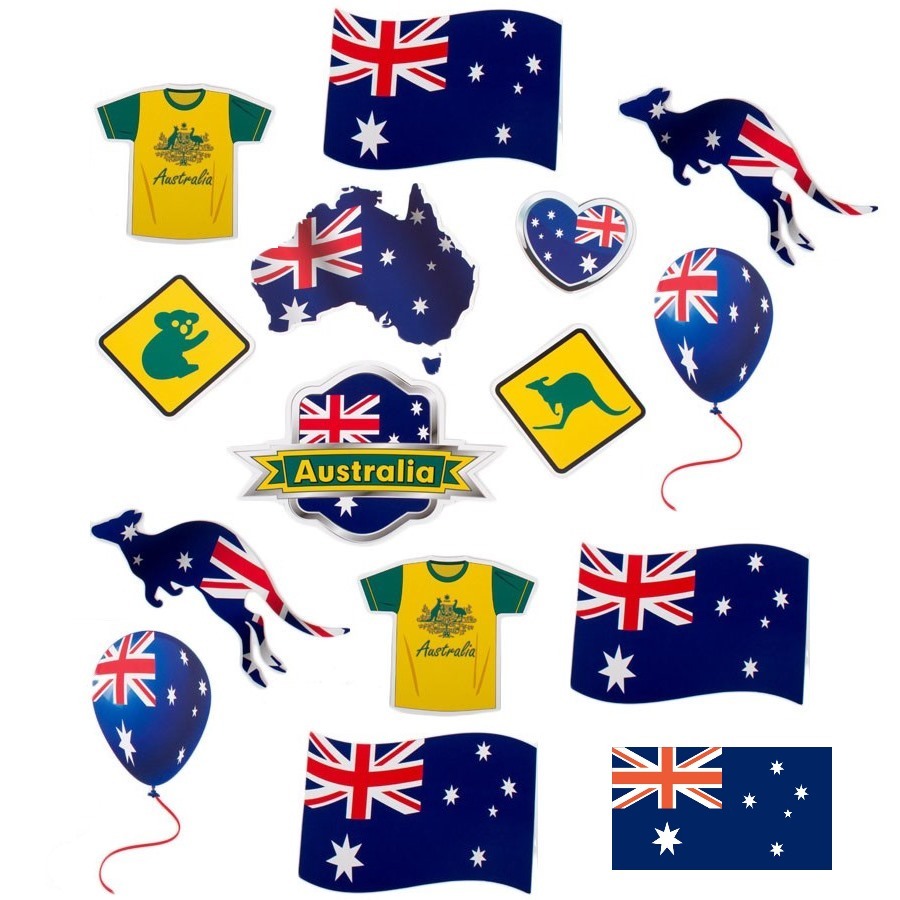 Australian Cutout Decorations (Pack of 15)