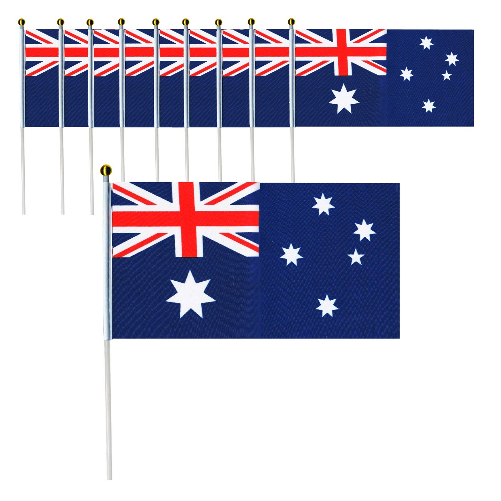 Australian Flags Small (Pack of 10)