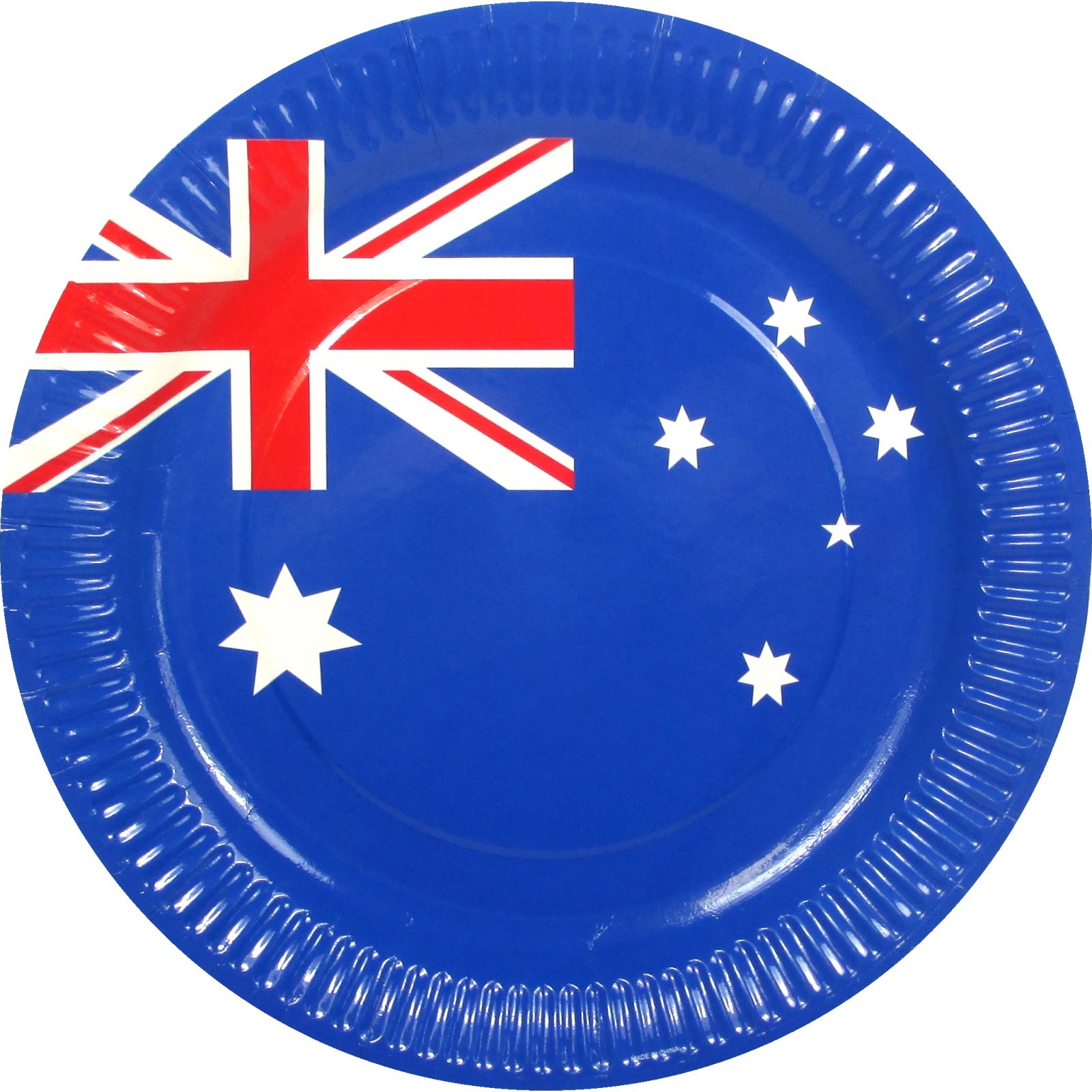 Australian Flag Large Paper Plates (Pack of 8)