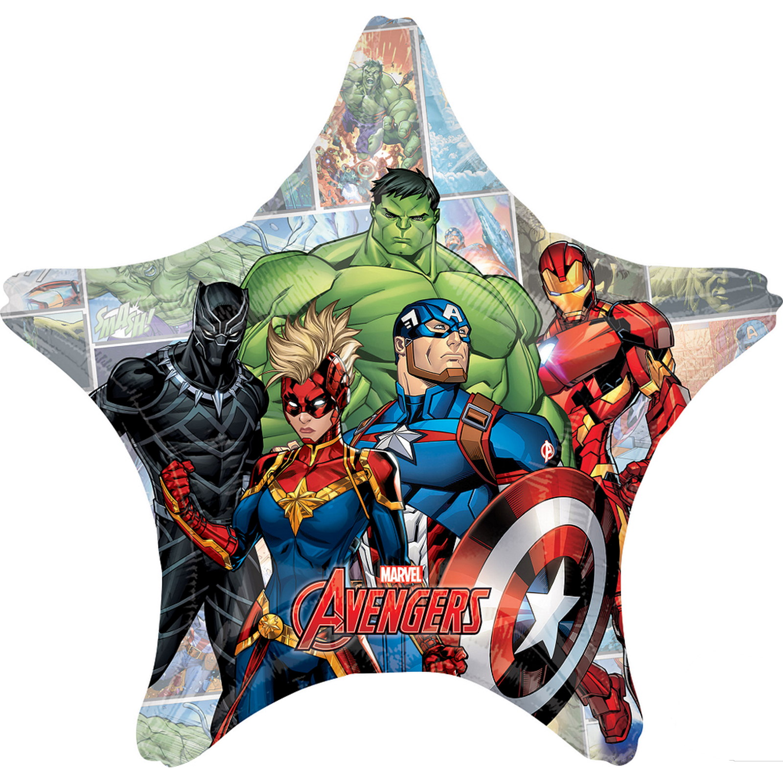 Marvel Avengers Powers Unite Supershape Star Helium Balloon 71cm 