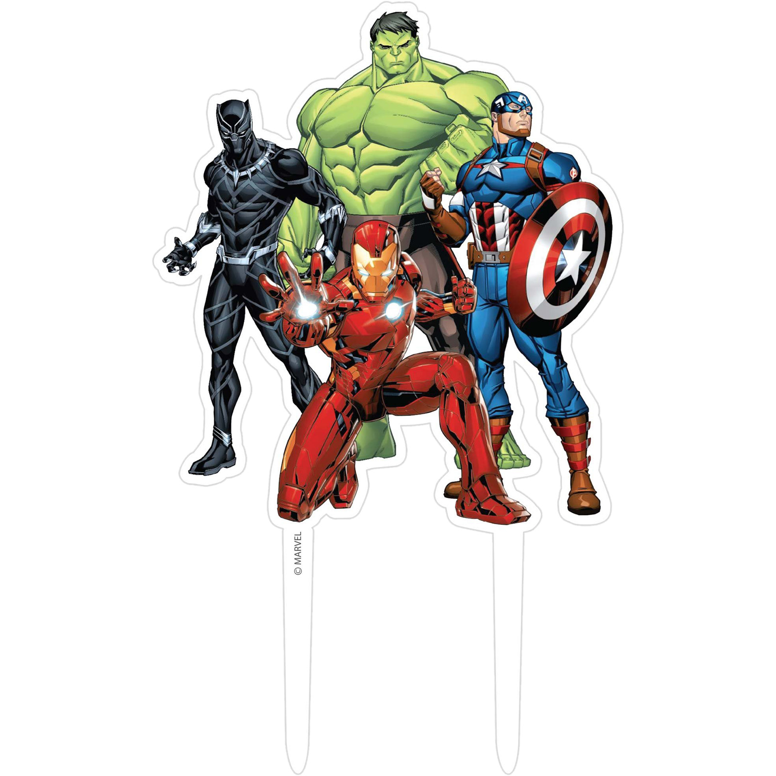 Marvel Avengers Acrylic Cake Topper