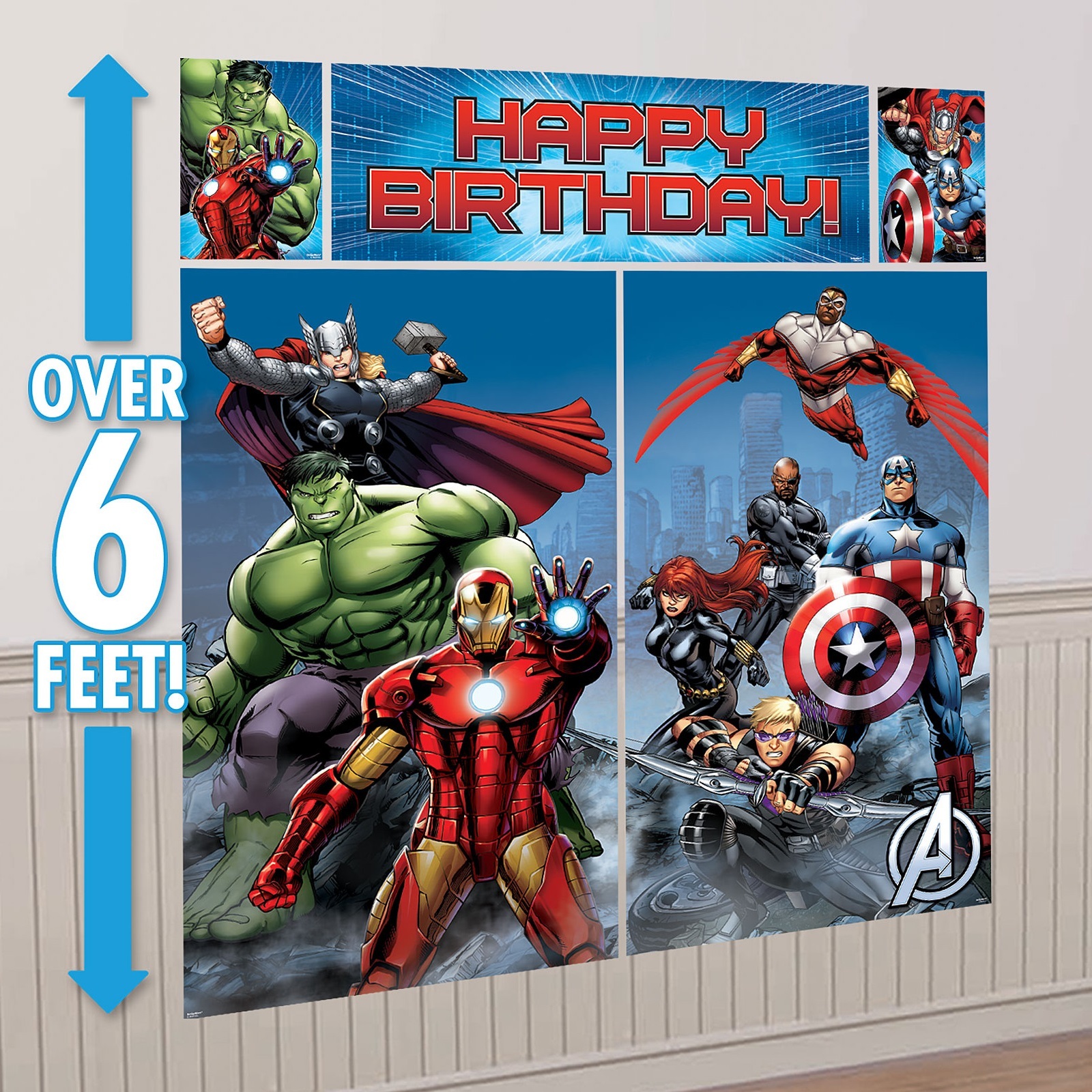 Avengers Assemble Scene Setter Wall Decorations