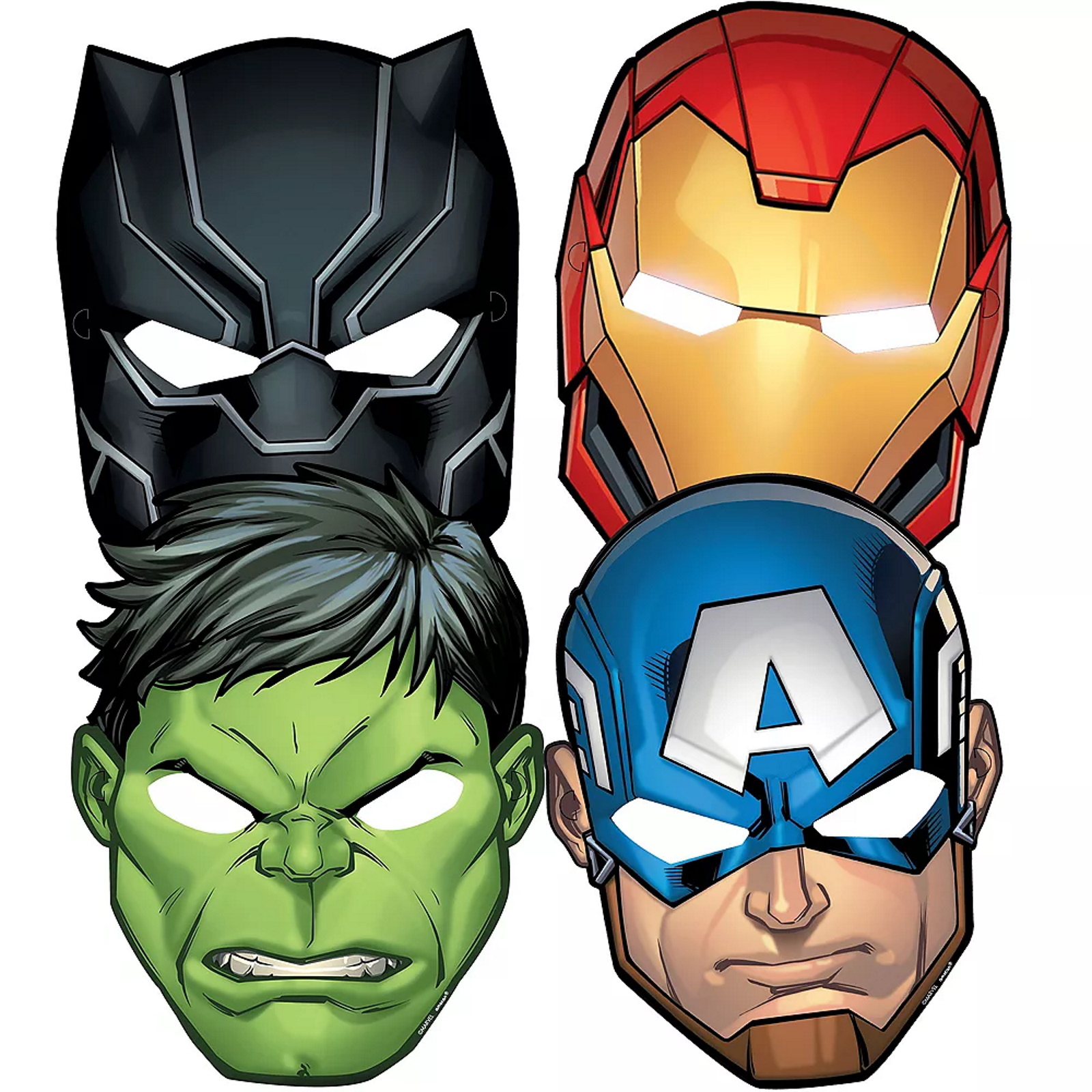 Avengers Marvel Powers Unite Party Masks (Pack of 8)
