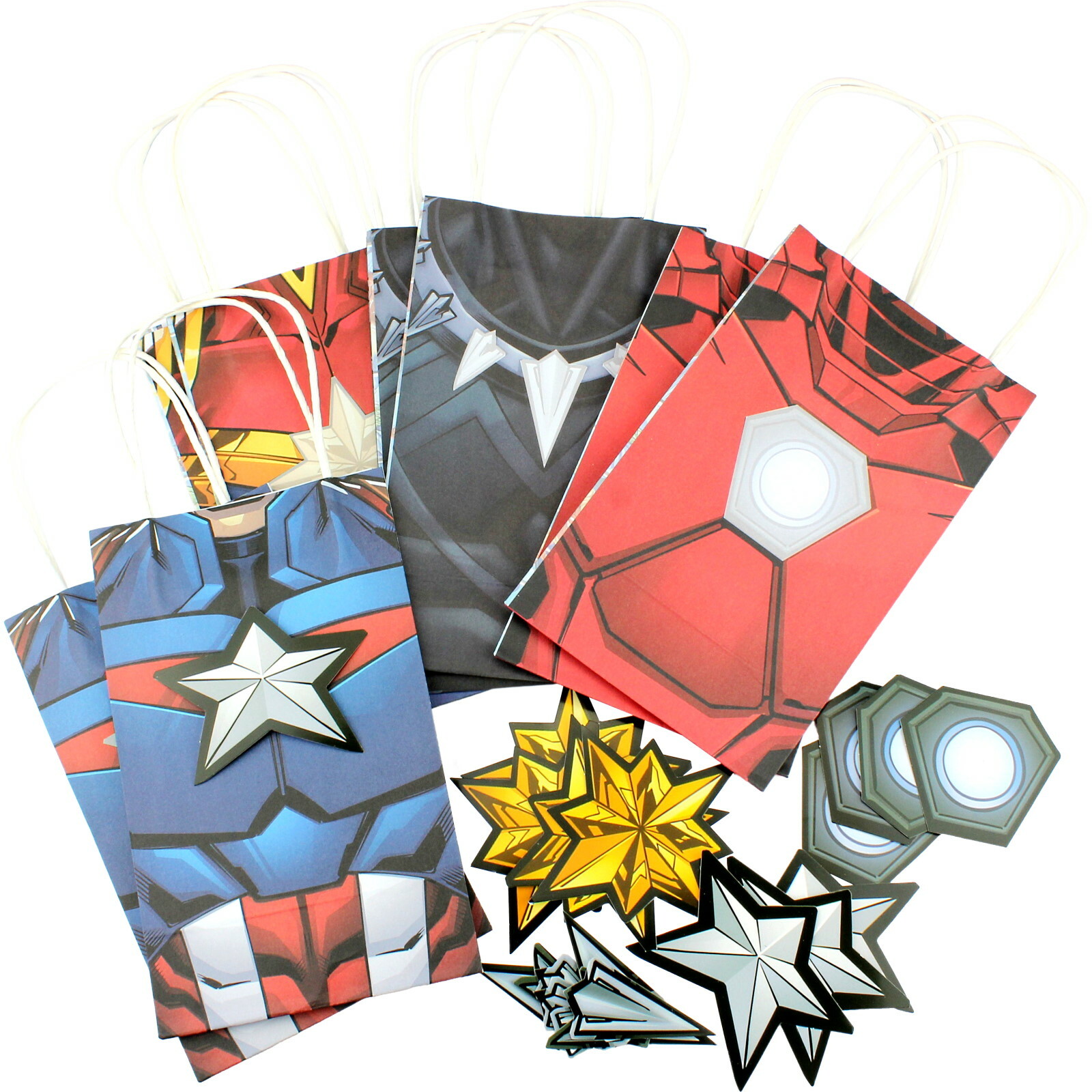 Marvel Avengers Powers Unite Paper Gift Bags (Pack of 8)