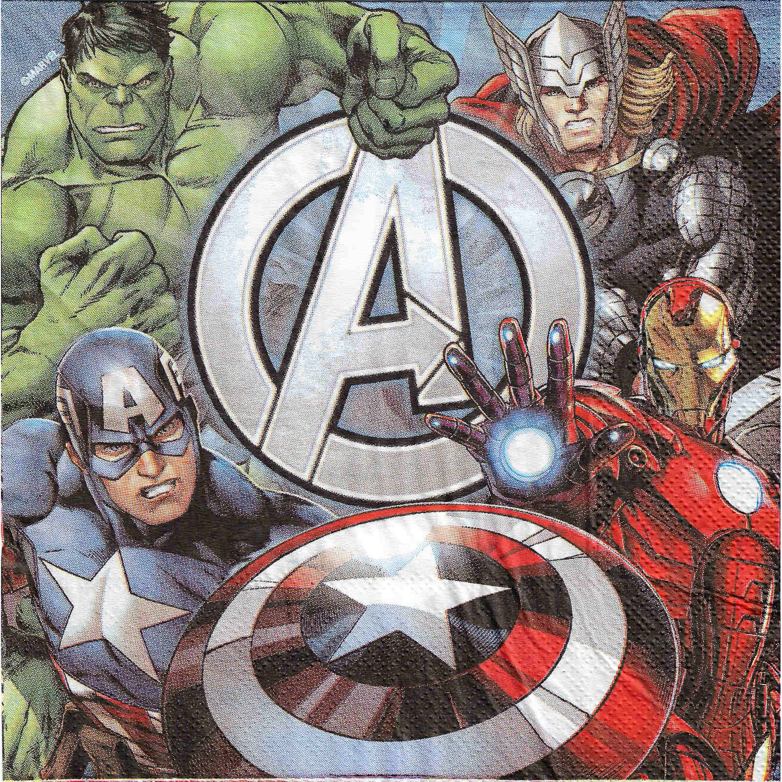 Marvel Avengers Large Napkins / Serviettes (Pack of 20)