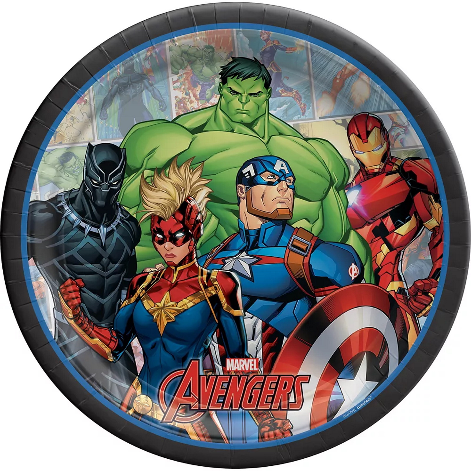 Marvel Avengers Powers Unite Large Paper Plates (Pack of 8)