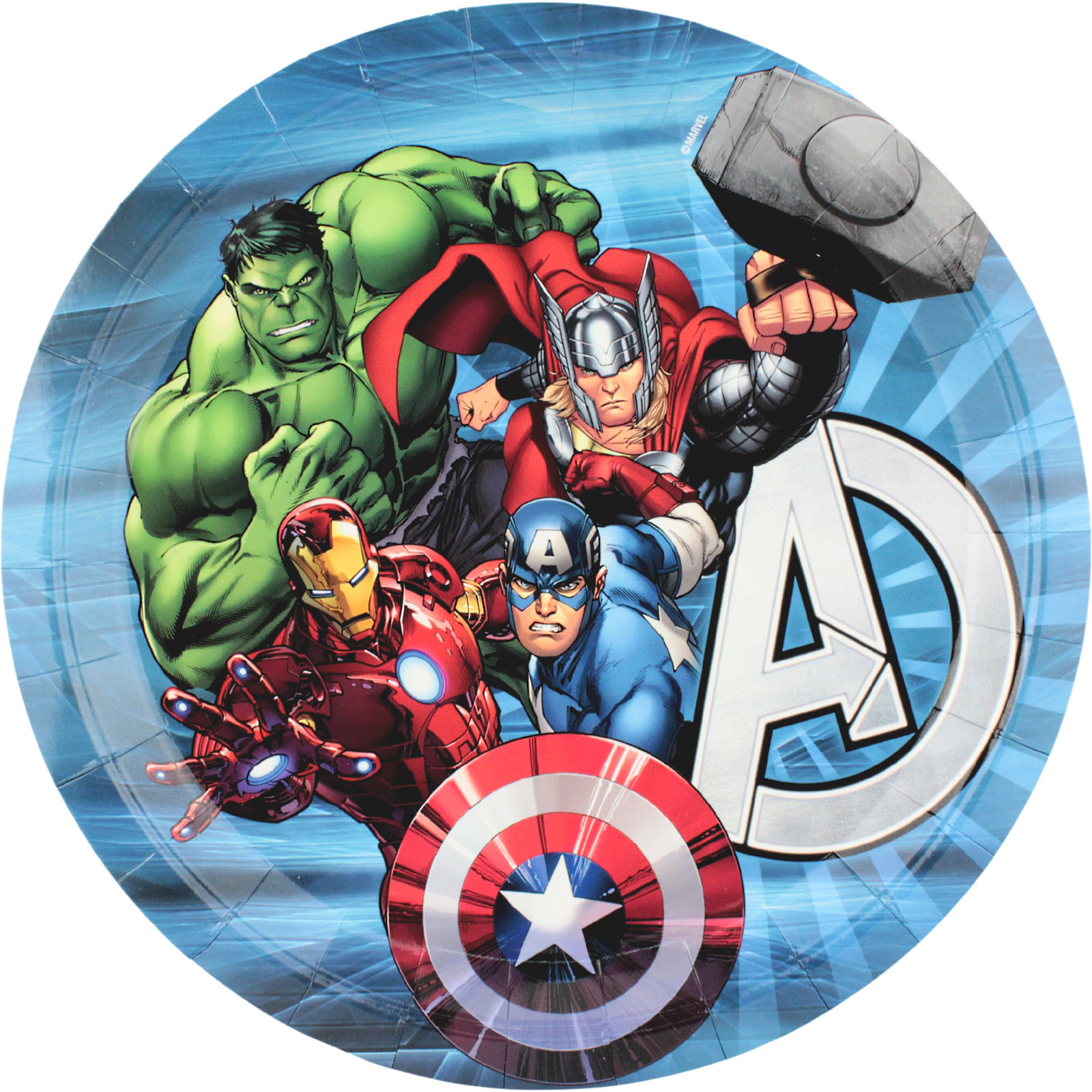 Marvel Avengers Large Paper Plates (Pack of 8)