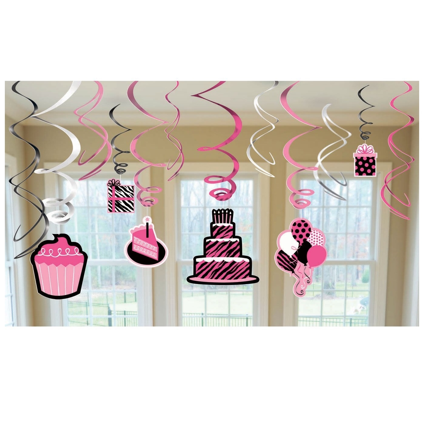 Another Year of Fabulous Swirl Decorations (Pack of 12)