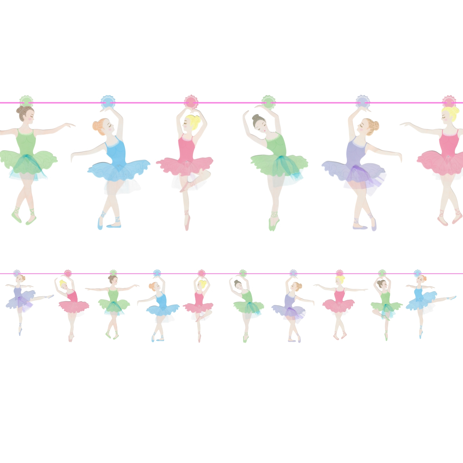 Ballerina Dancers Garland Banner