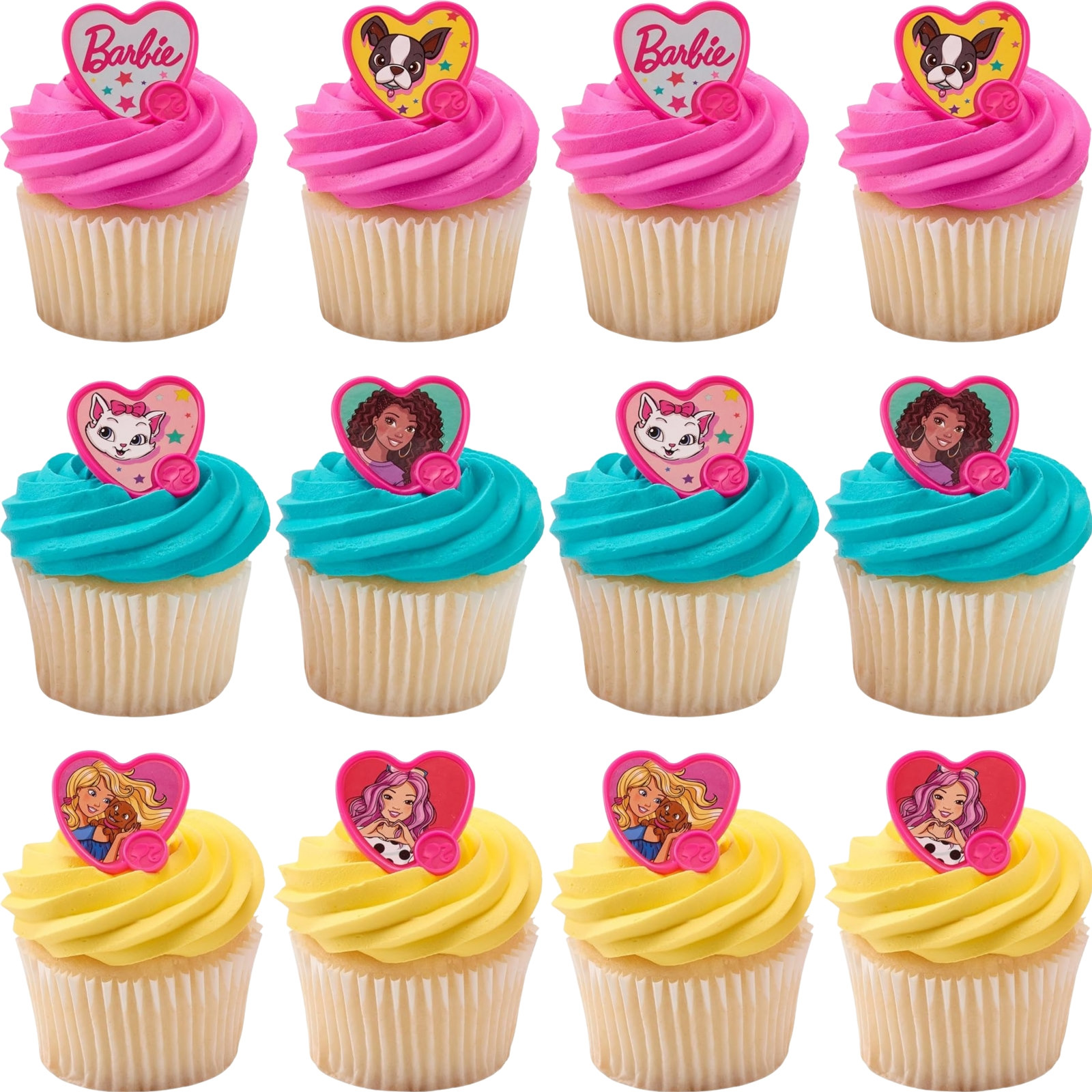 Barbie Be The Future Cupcake Rings (Pack of 12)