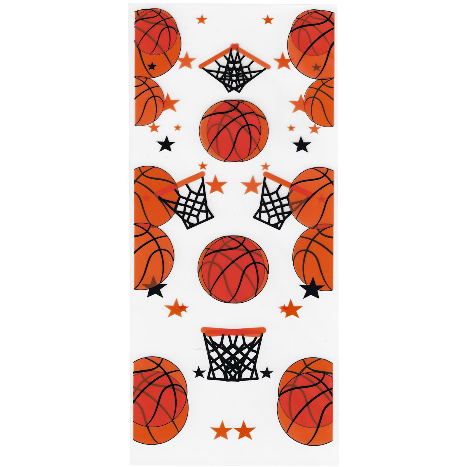 Clear Basketball Plastic Party Bags (Pack of 20) 