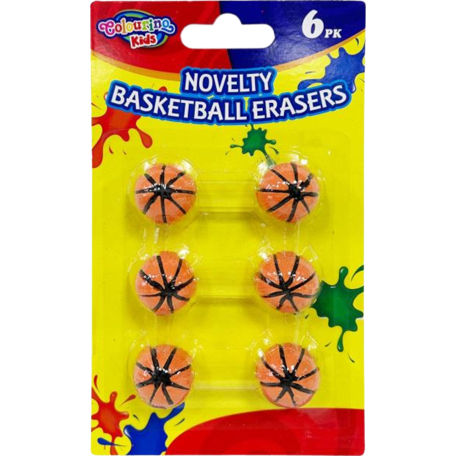 Basketball Erasers (Pack of 5)