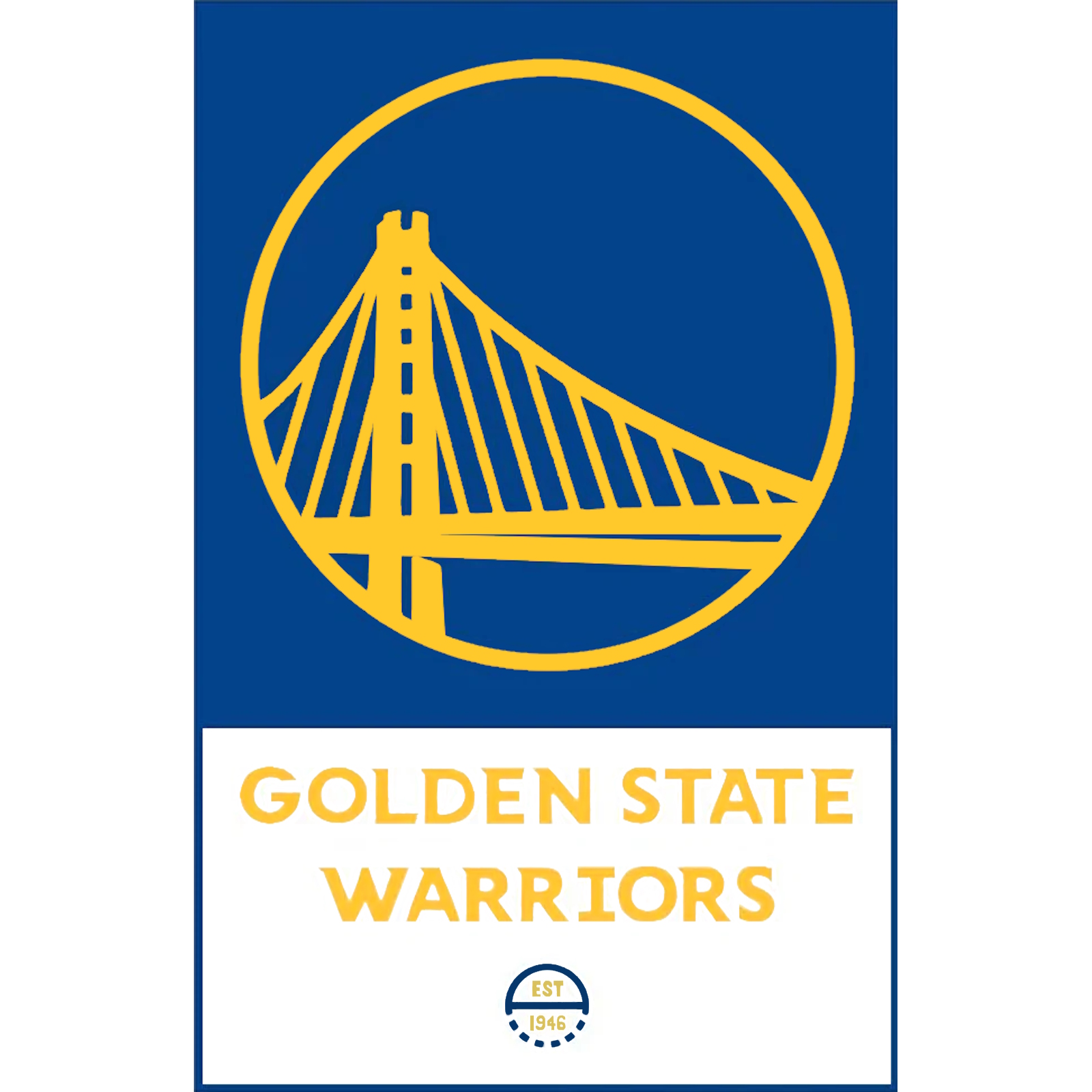 NBA Golden State Warriors Basketball Poster