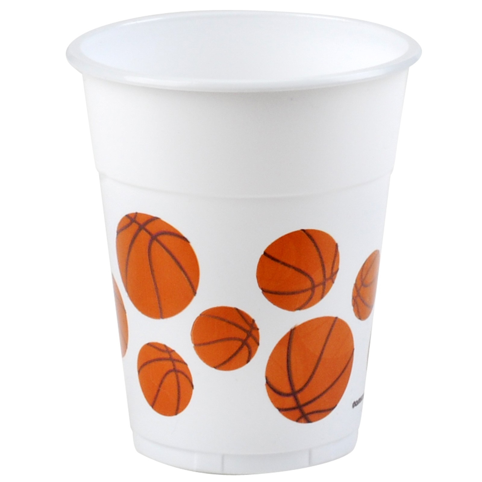 Basketball Plastic Cups (Pack of 8)