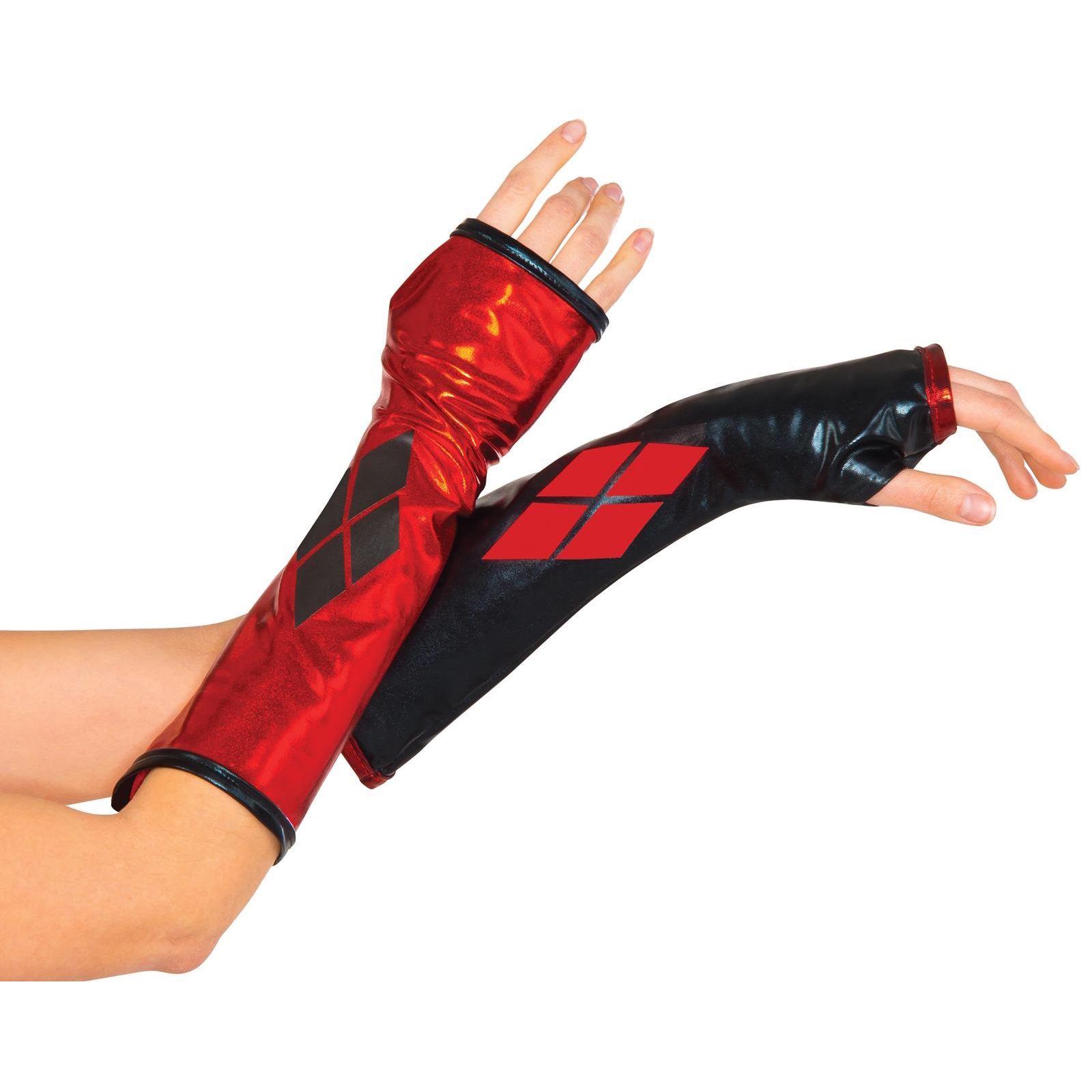 Harley Quinn Fingerless Adult Gloves