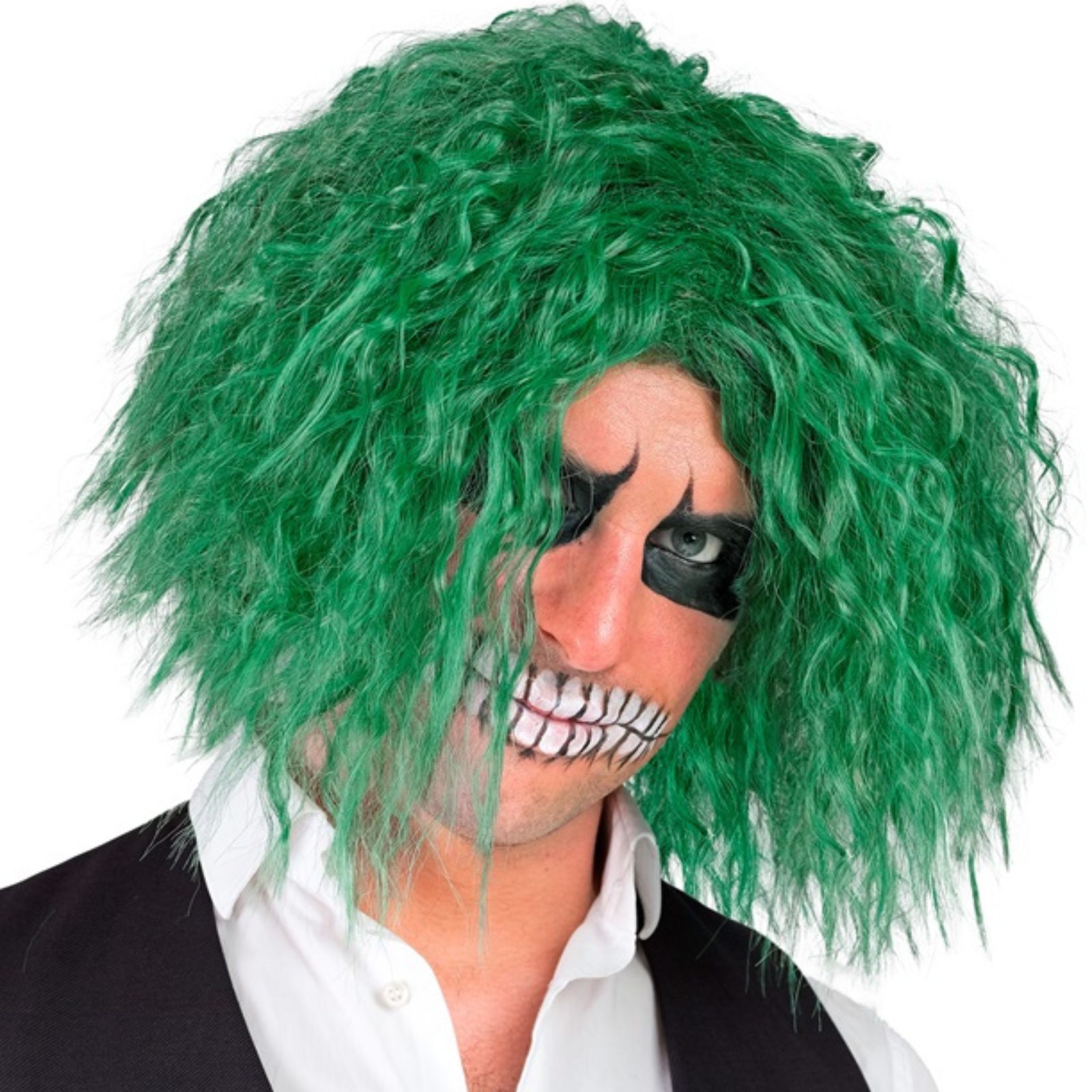 Adult Green Sinister Clown Wig 