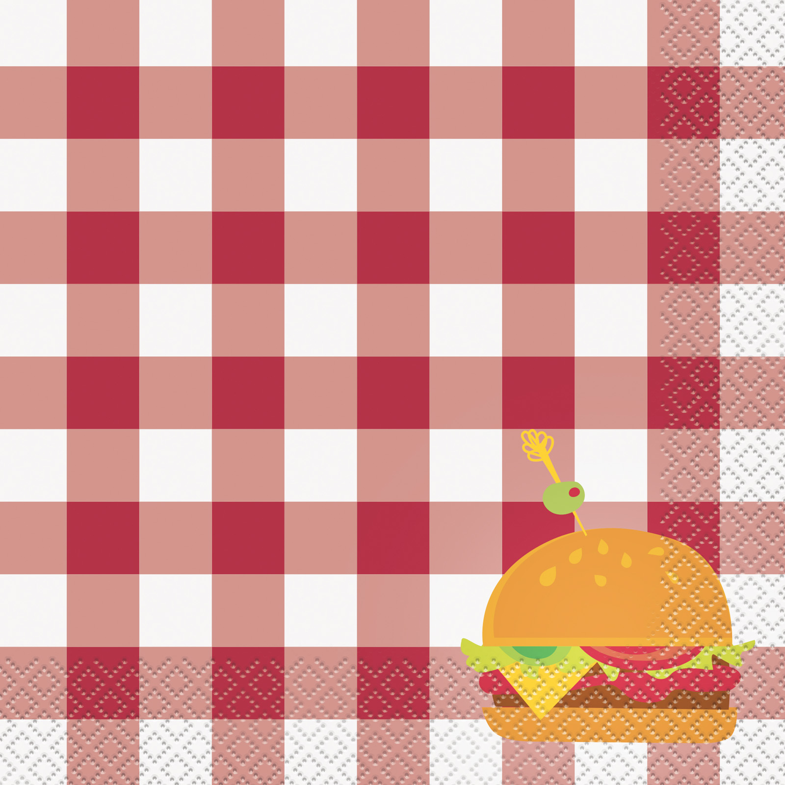 Classic BBQ Large Napkins / Serviettes (Pack of 8) 