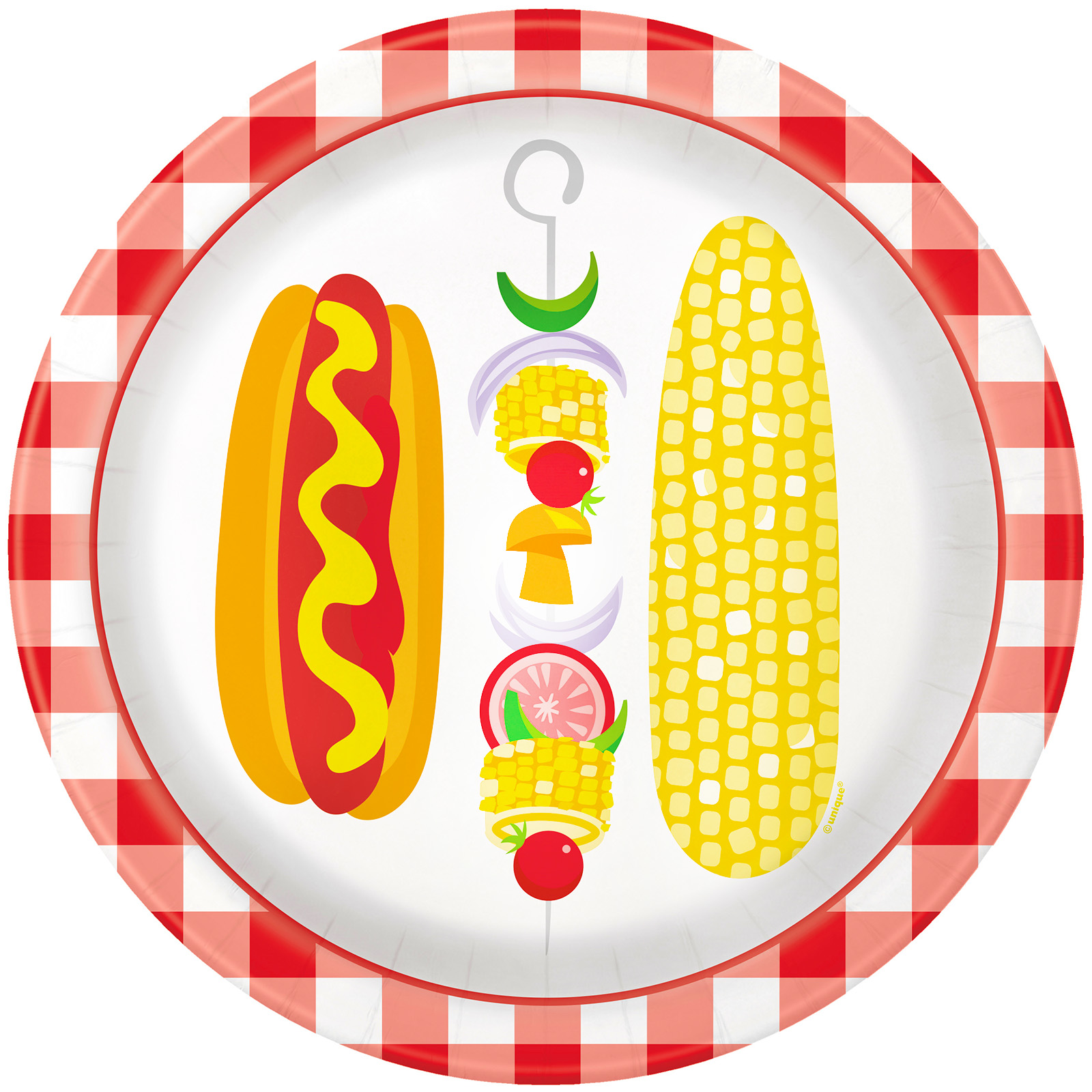Classic BBQ Large Paper Plates (Pack of 8)