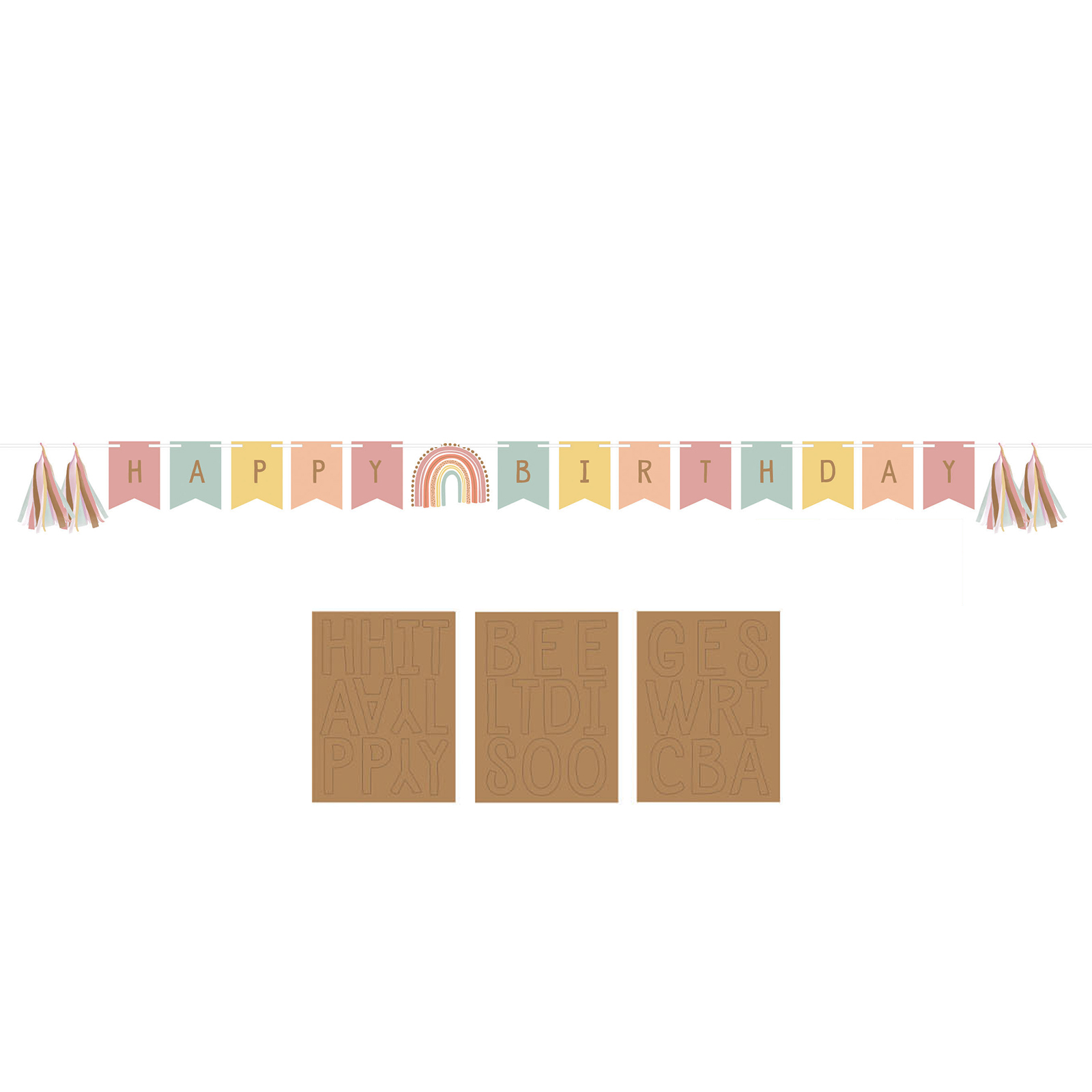 Create Your Own Boho Rainbow Banner Kit
