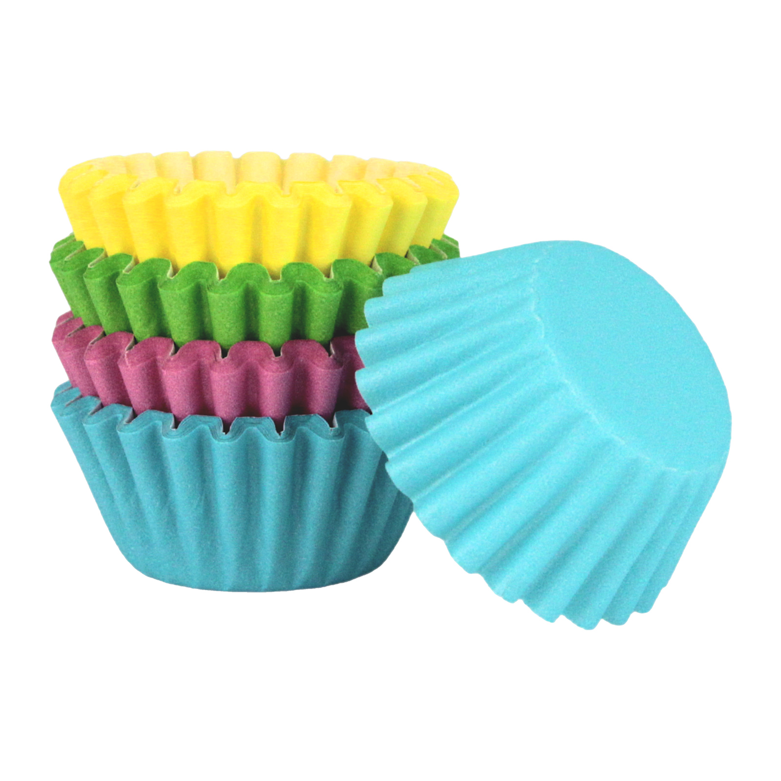 Assorted Pastel Mini Baking Cups 30mm (Pack of 100)