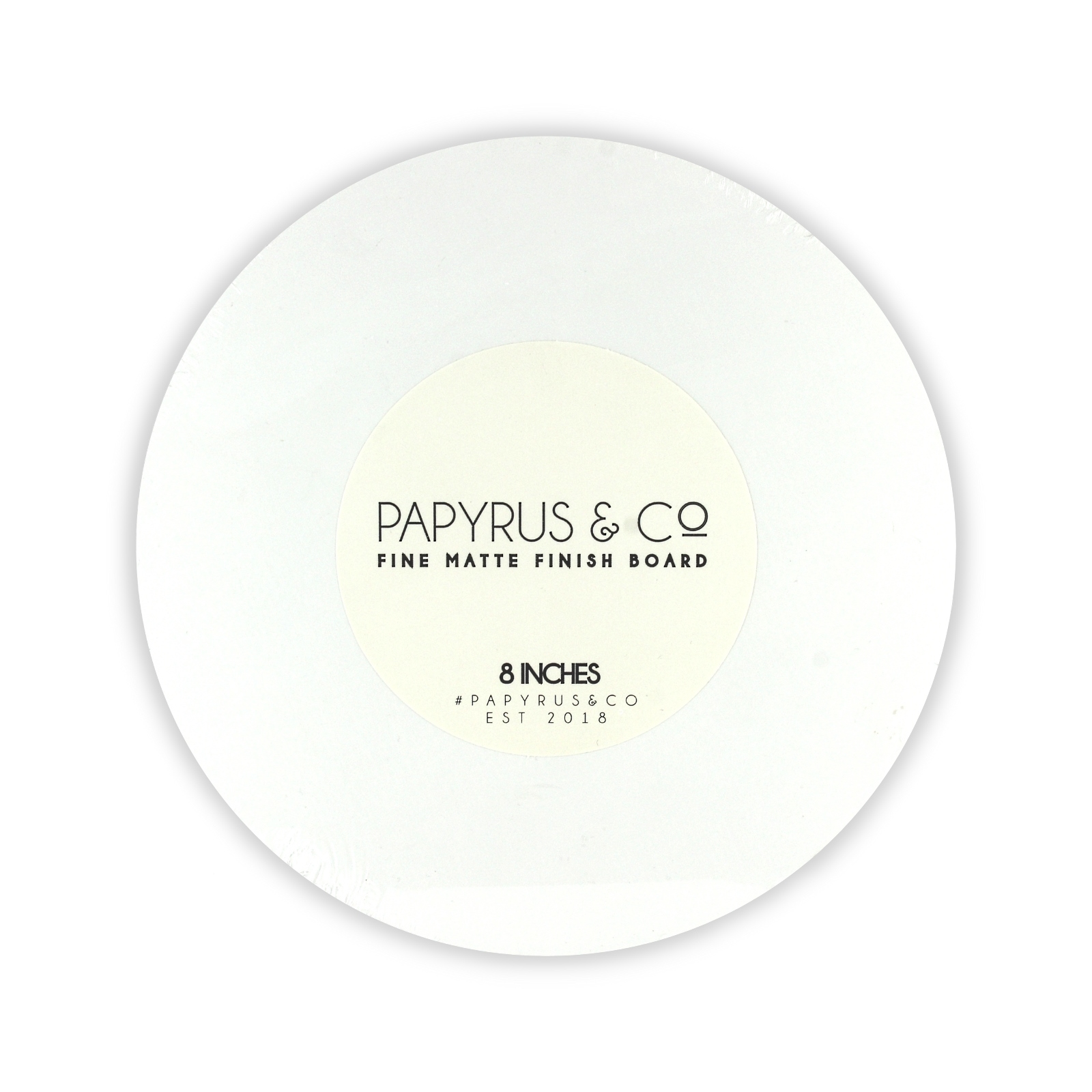 Papyrus & Co Round Matte White Cake Board 20cm 