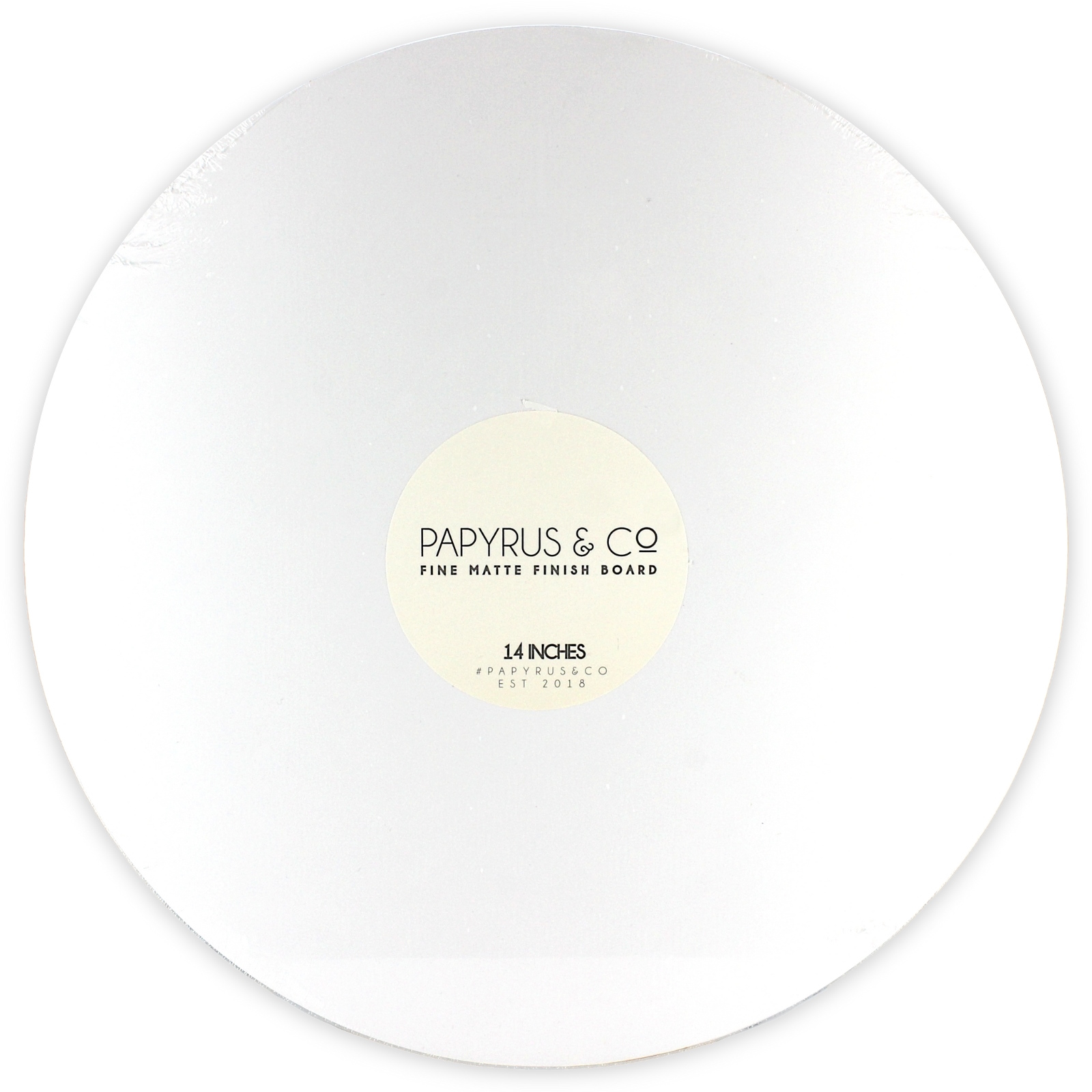 Papyrus & Co Round Matte White Cake Board 35cm 