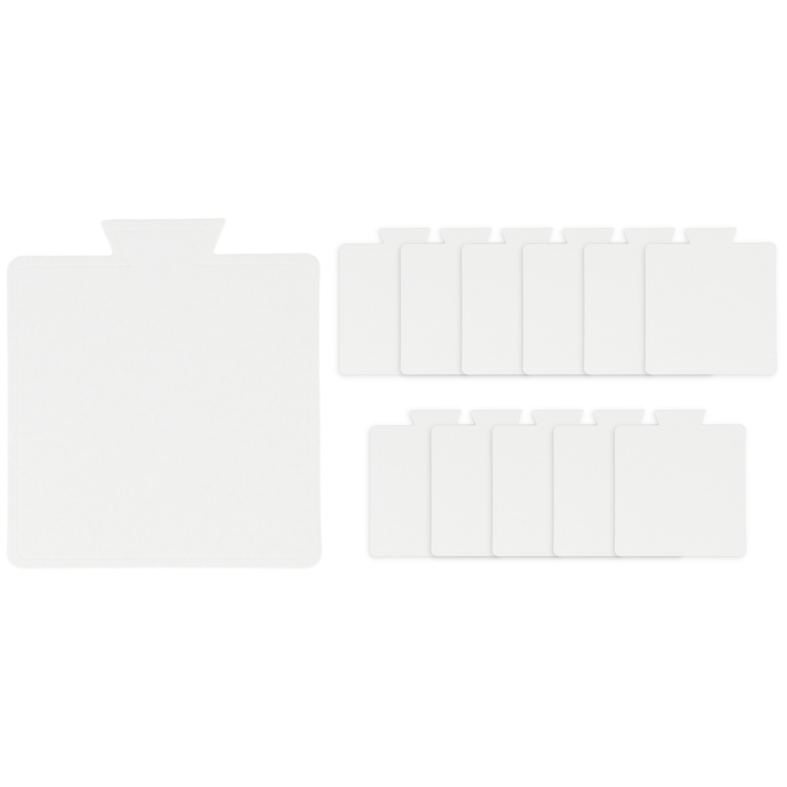 White Mini Square Cake Boards 8.5cm (Pack of 12) 