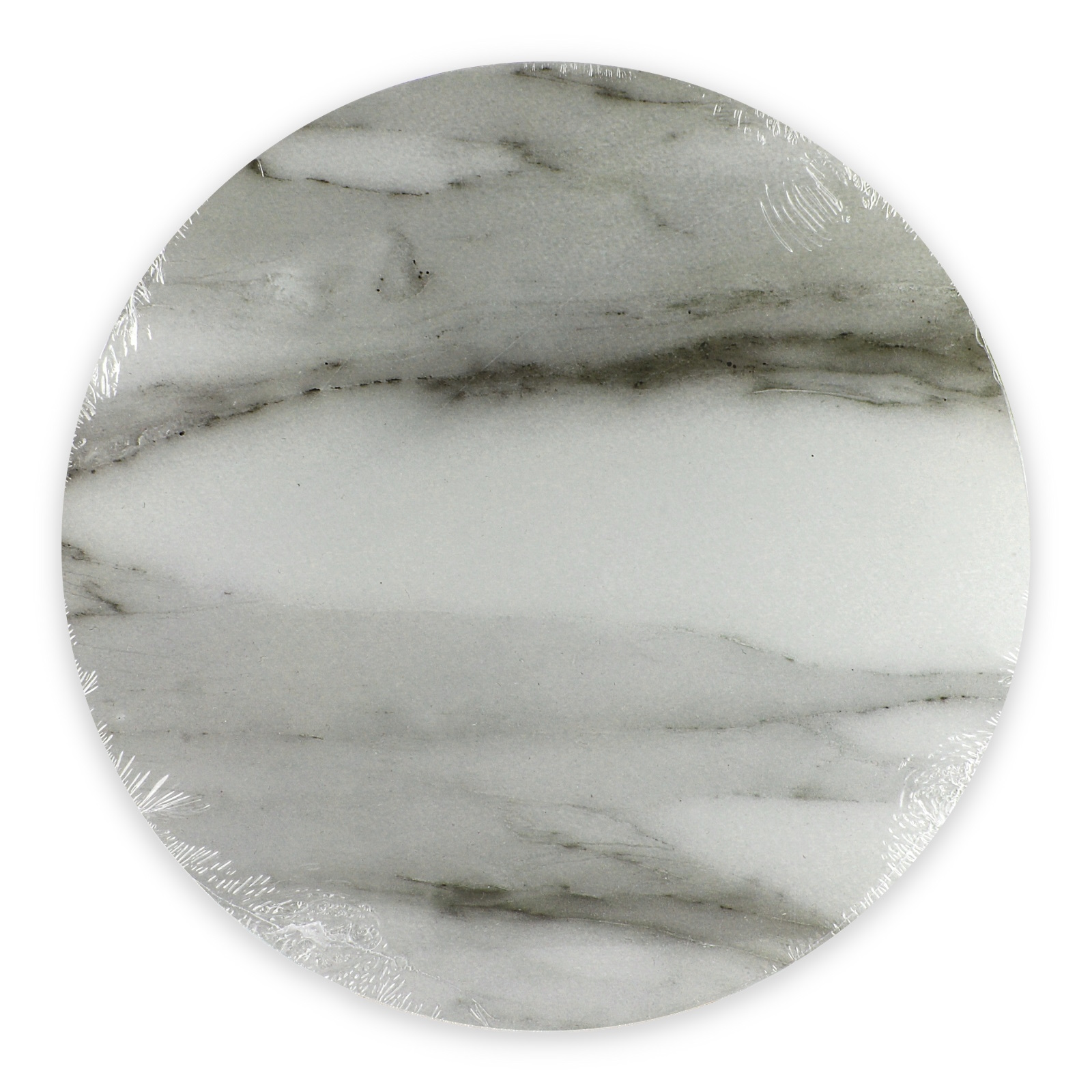 White Marble Print Round Cake / Serving Board 30cm