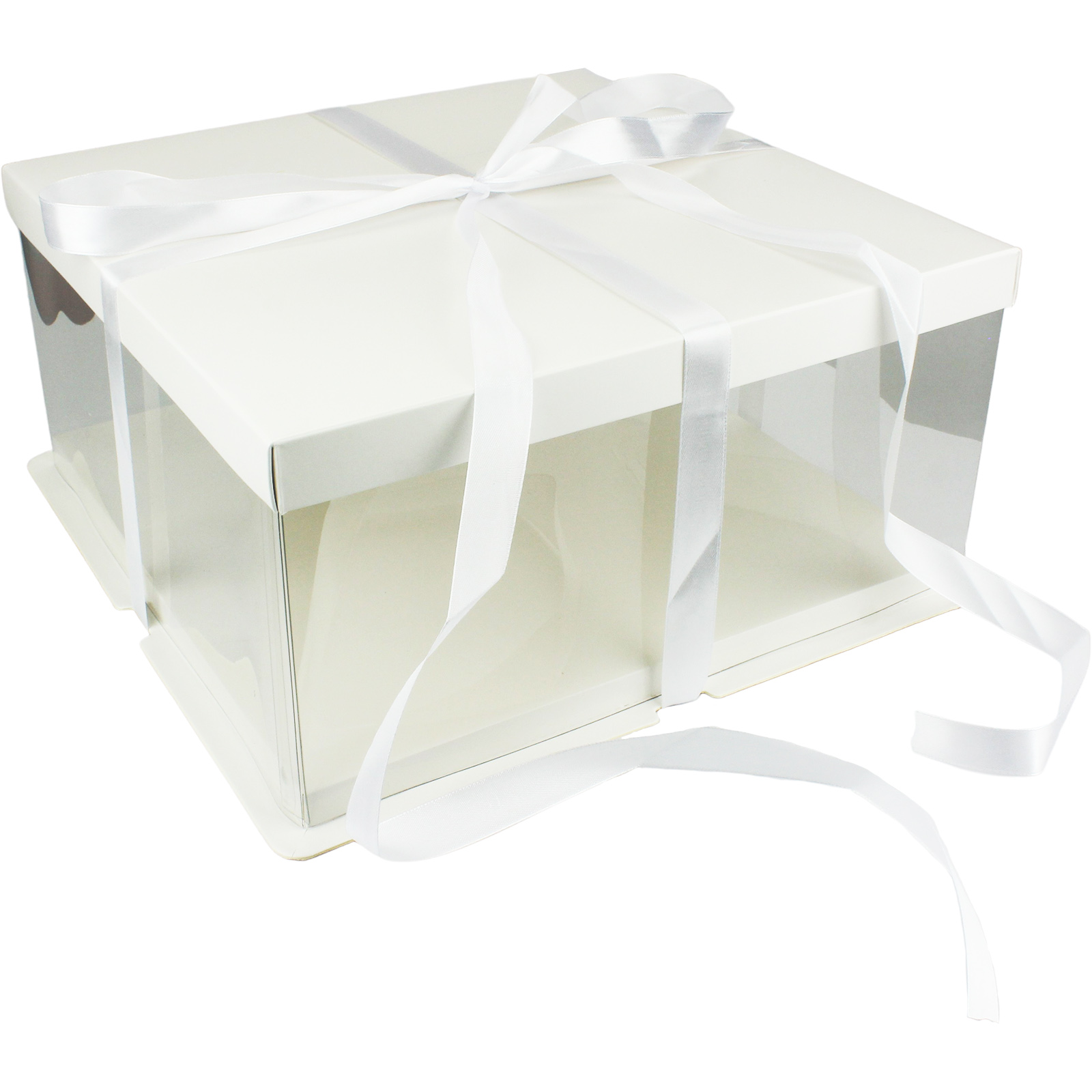 Clear Acetate Square Cake / Gift Box With Lid 31.5cm 
