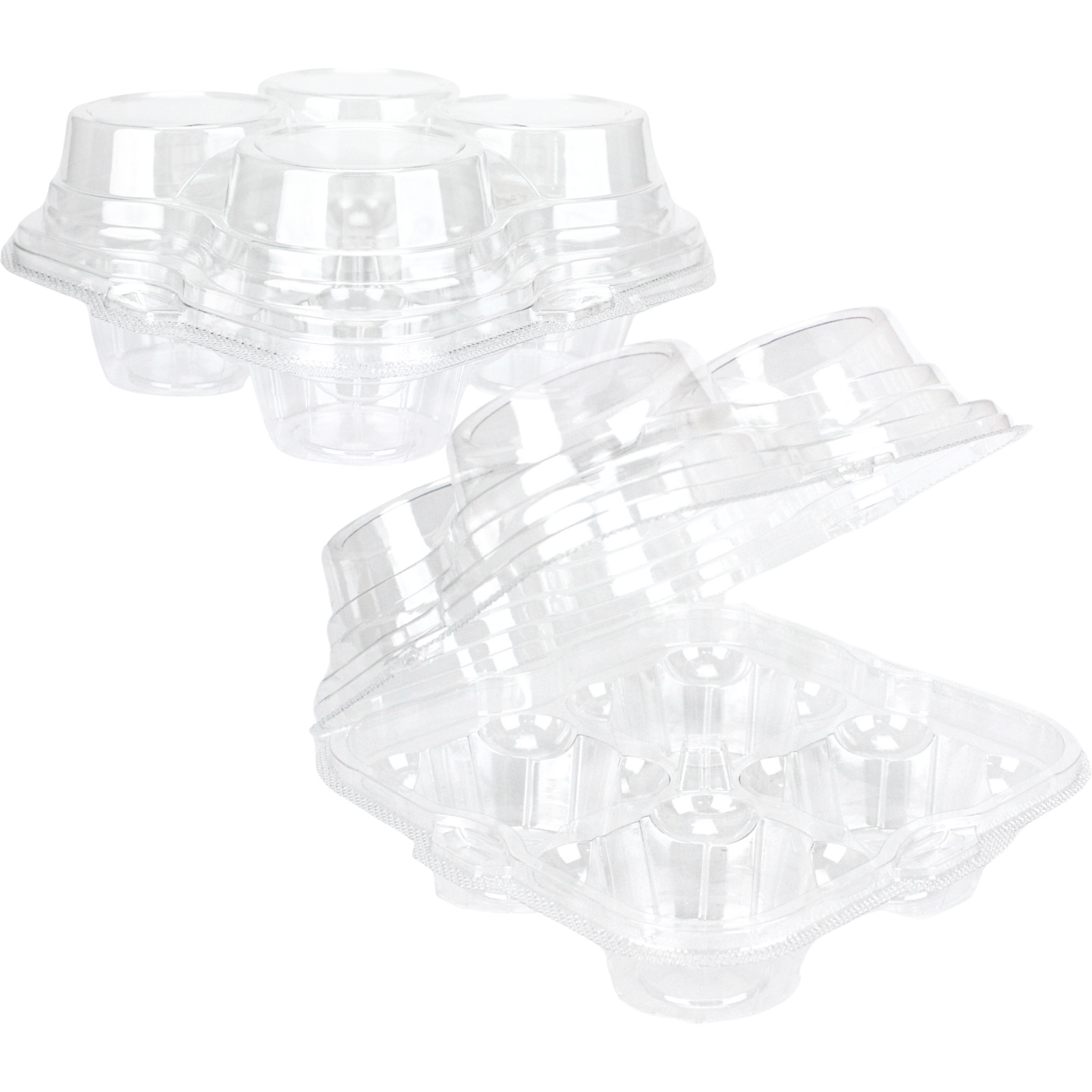Clear Cupcake Boxes (Pack of 3) 