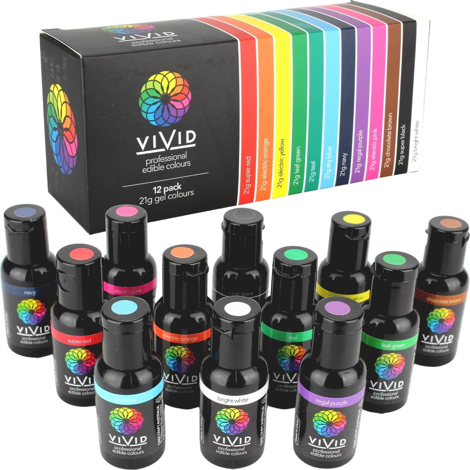 Vivid Gel Colours Ultimate Collection (Pack of 12) 