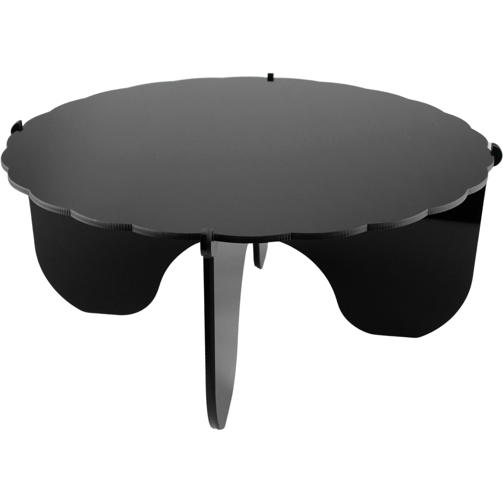 Black Plateau Gateau Acrylic Cake Stand 27cm