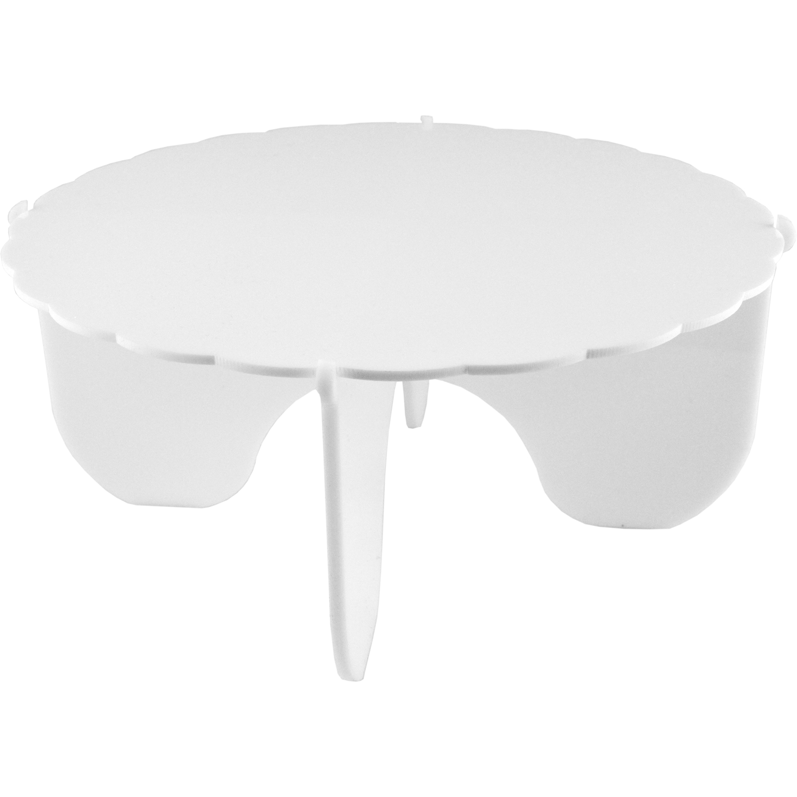 White Plateau Gateau Acrylic Cake Stand 27cm