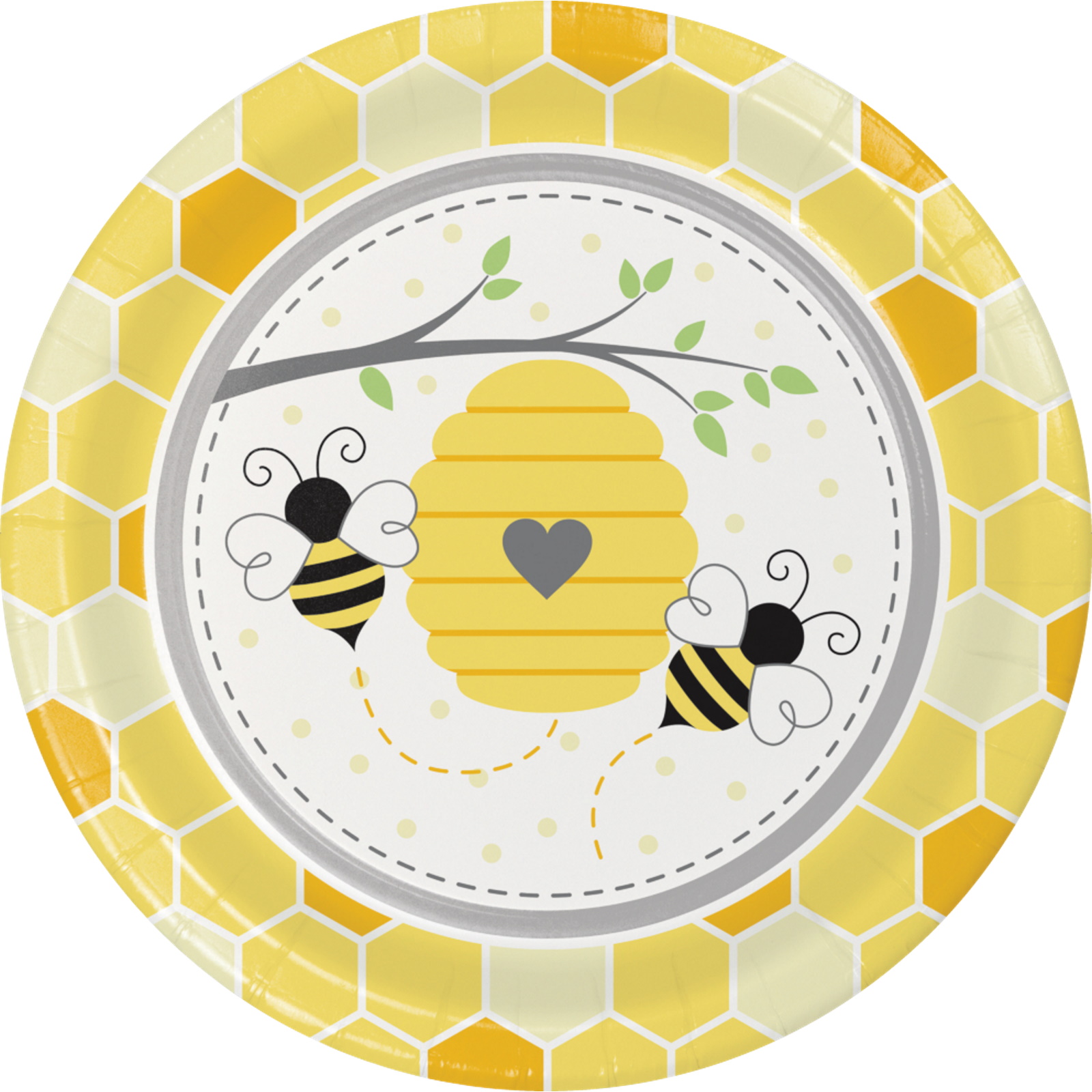 Bumblebee Large Paper Plates (Pack of 8)