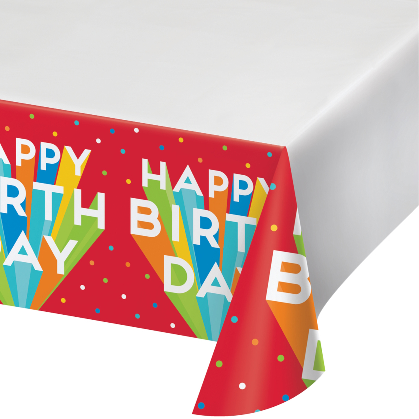 Big Birthday Bash Plastic Tablecloth