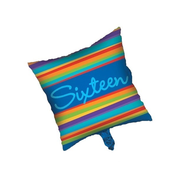 Birthday Stripes 16th Birthday Helium Balloon