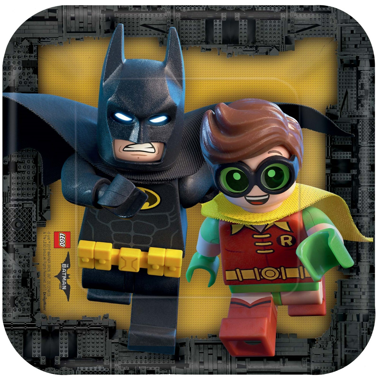 Batman Lego Small Paper Plates (Pack of 8)