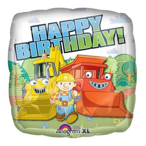 Bob the Builder Sqaure Helium Balloon